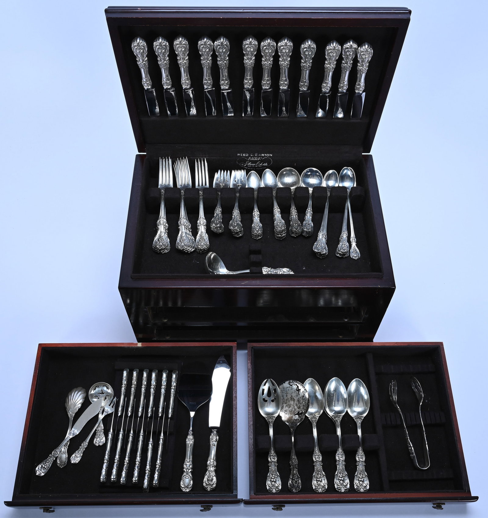 (100) Piece Sterling Silver Flatware Set, Francis I Pattern By Reed And Barton - 2