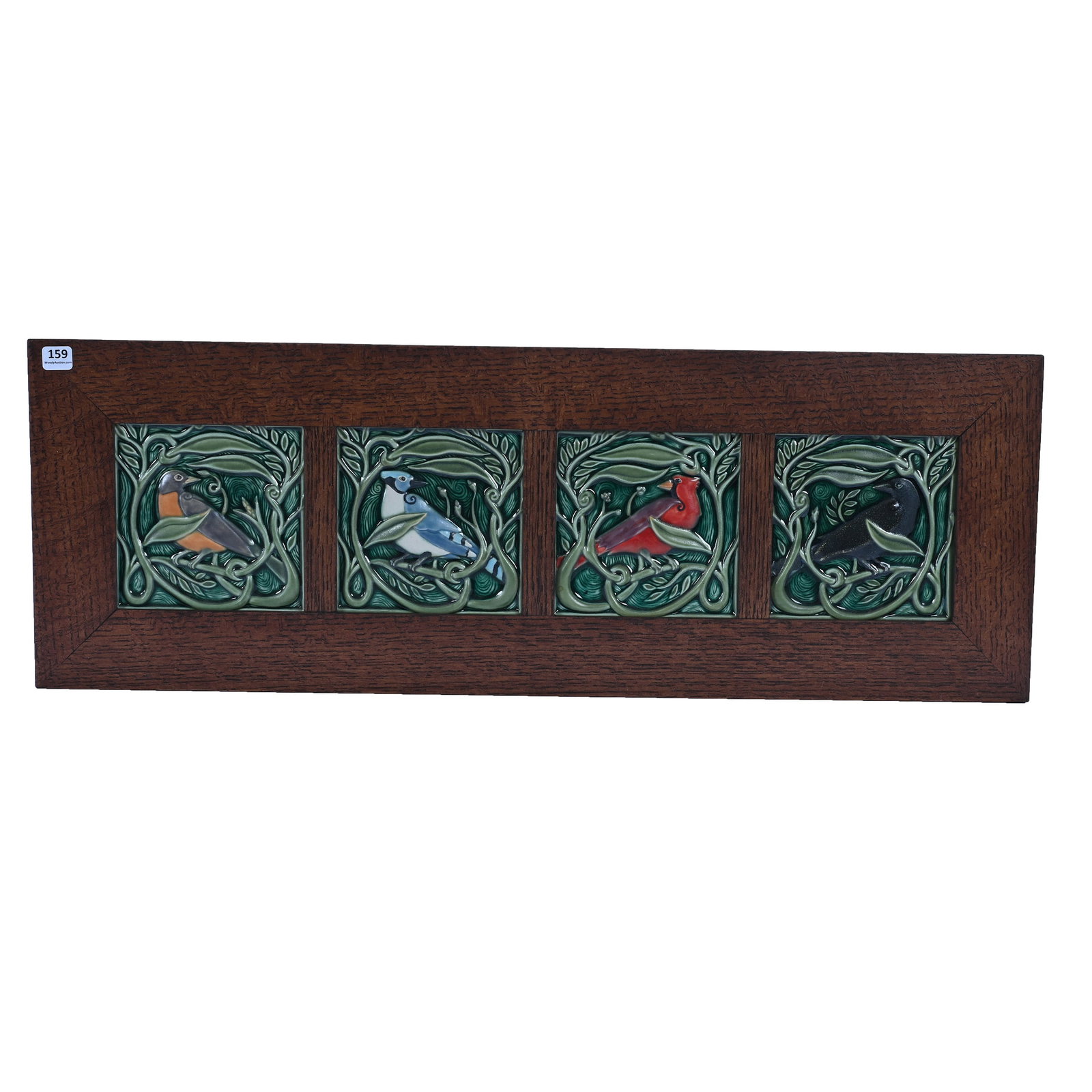 Framed Four-Tile Set, Marked Rookwood, Dated 2014 (1 of 2)