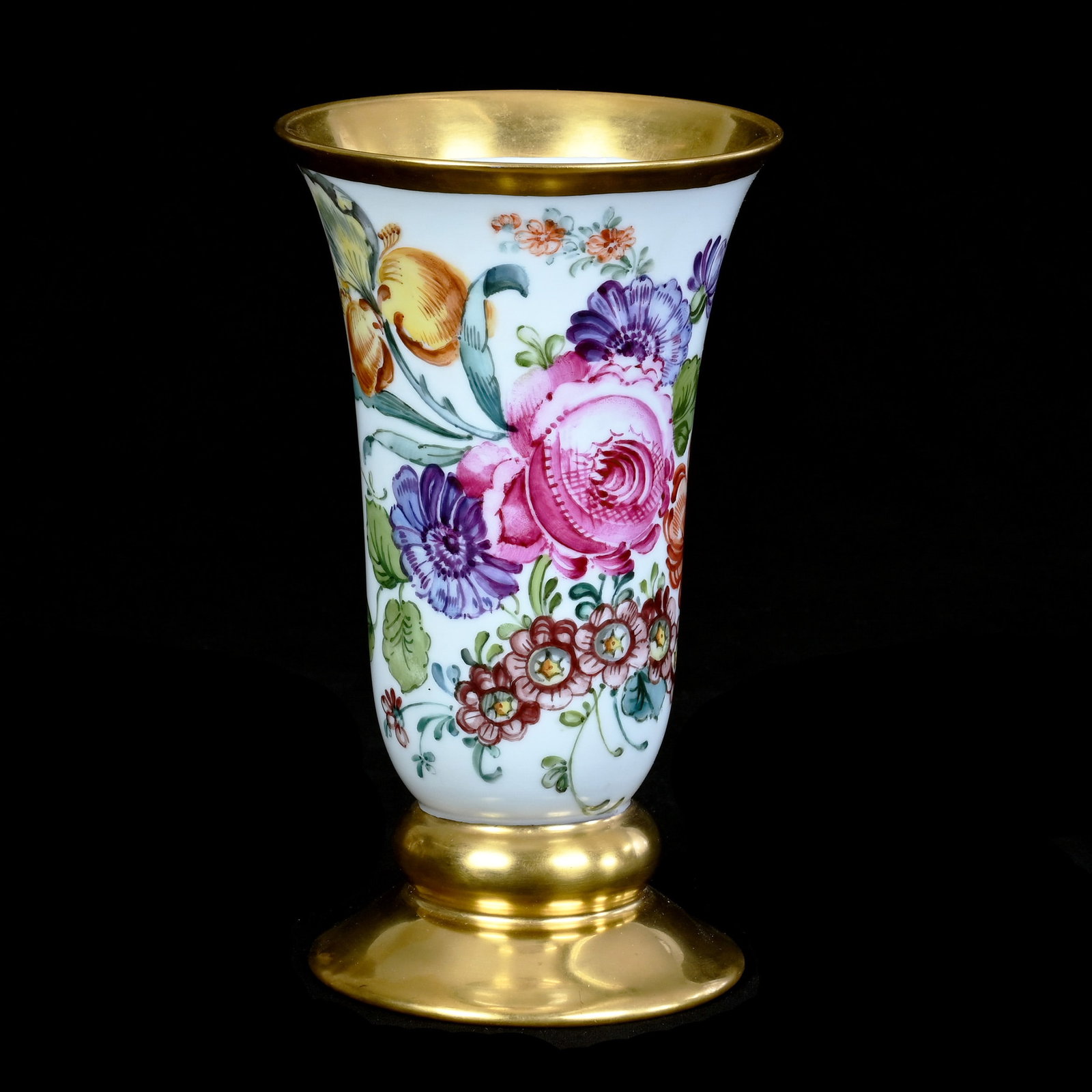 Pedestal Vase, Unmarked French Porcelain (1 of 3)
