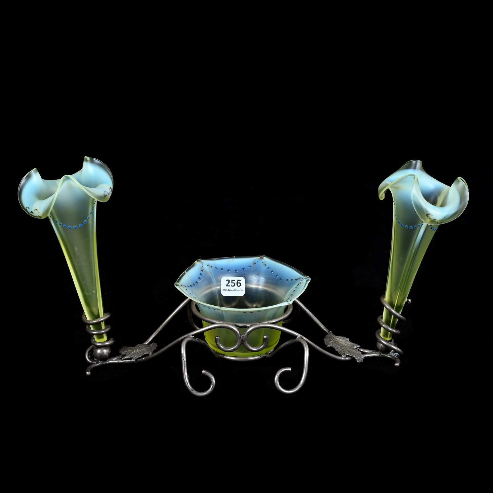 Victorian Silverplate Double Lily Centerpiece Epergne With Bowl (1 of 4)