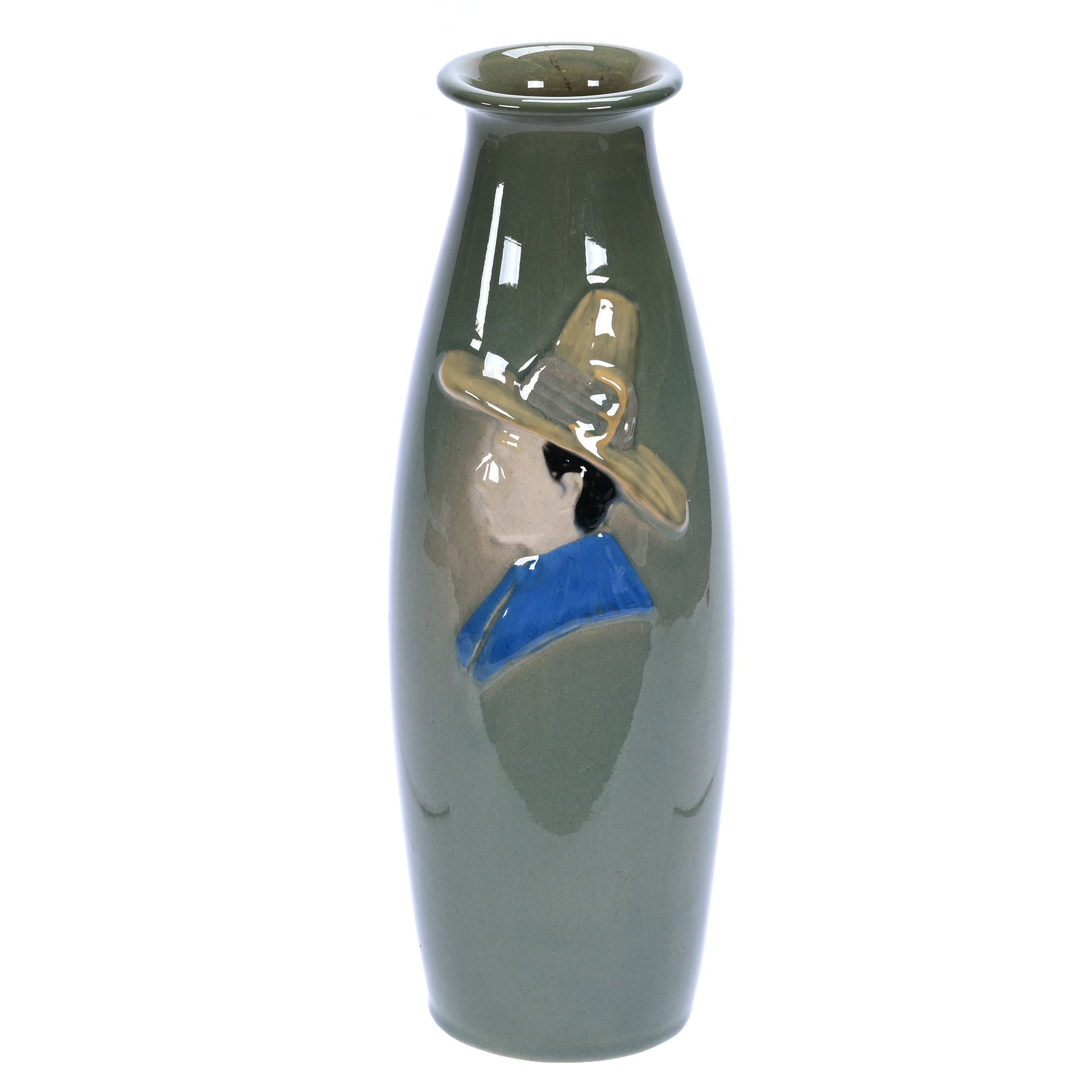 Vase, Marked Weller Dickensware Art Pottery (1 of 3)