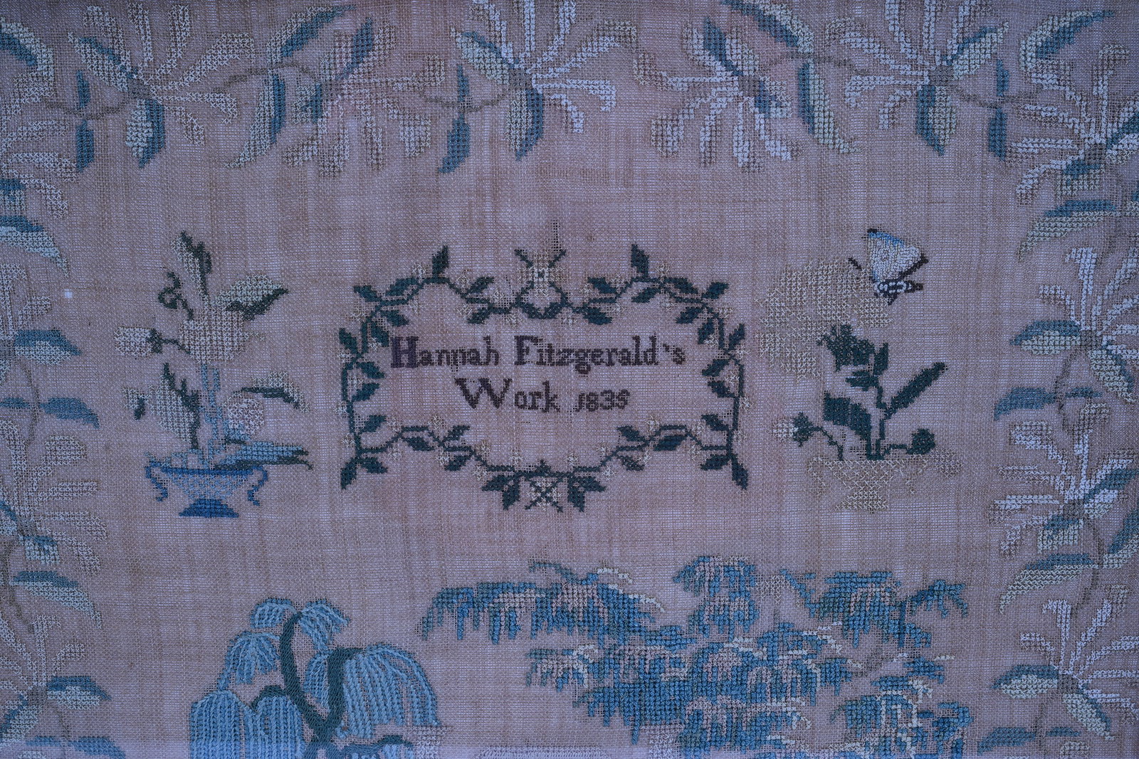 Framed Needlework Sampler - 2
