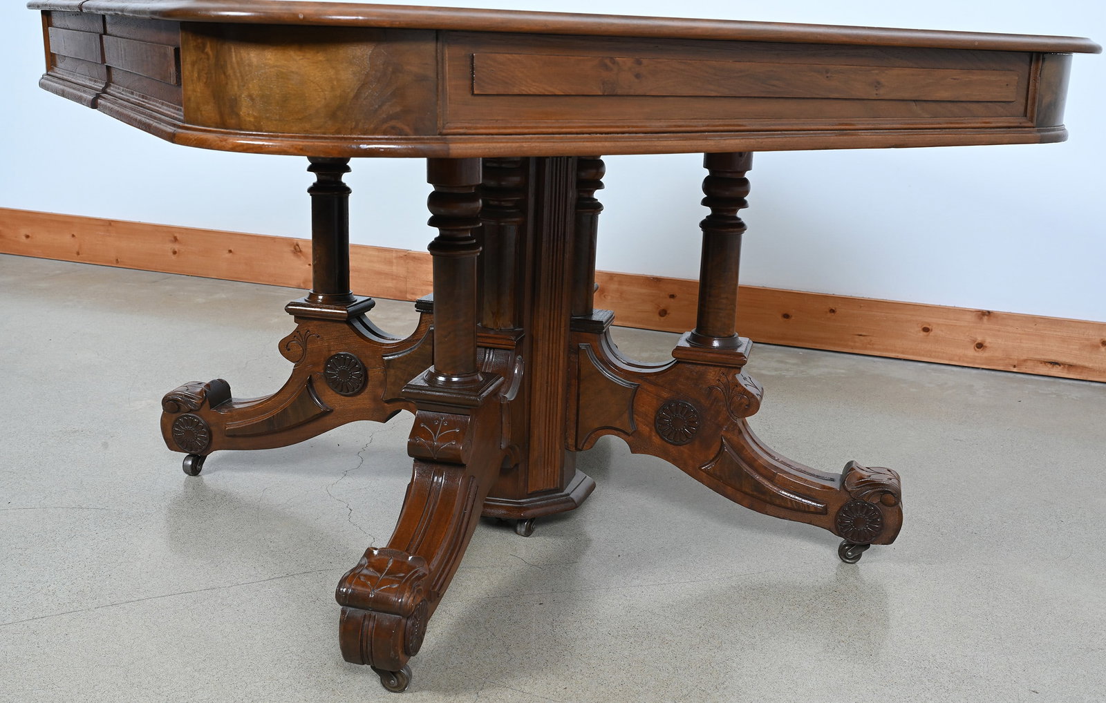 Dining Table, Solid Burled Walnut - 3