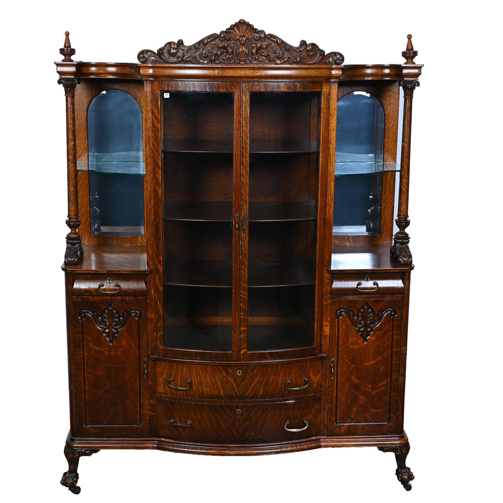 China Cabinet, Oak (1 of 6)