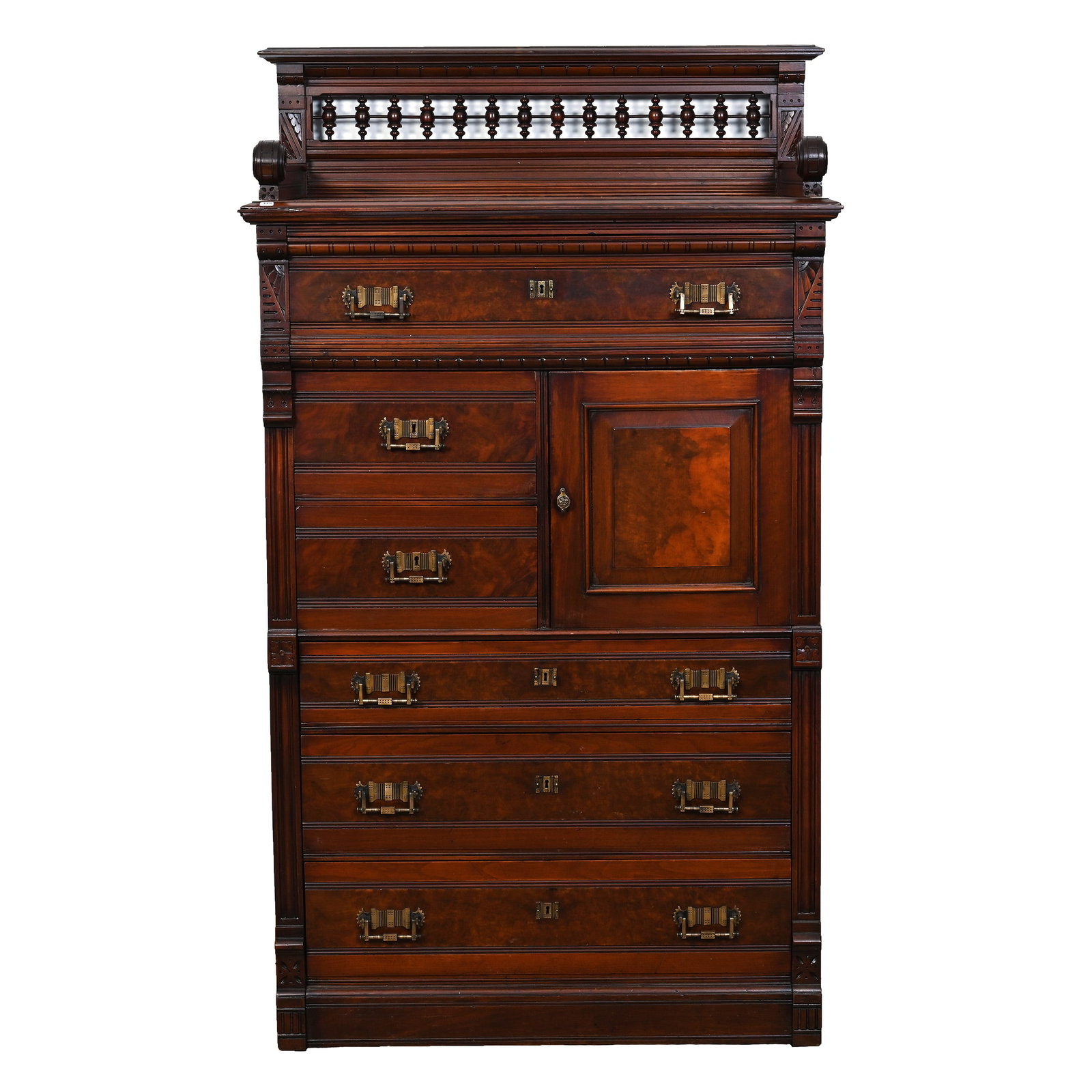 Dresser With Hidden Desk, Walnut (1 of 4)
