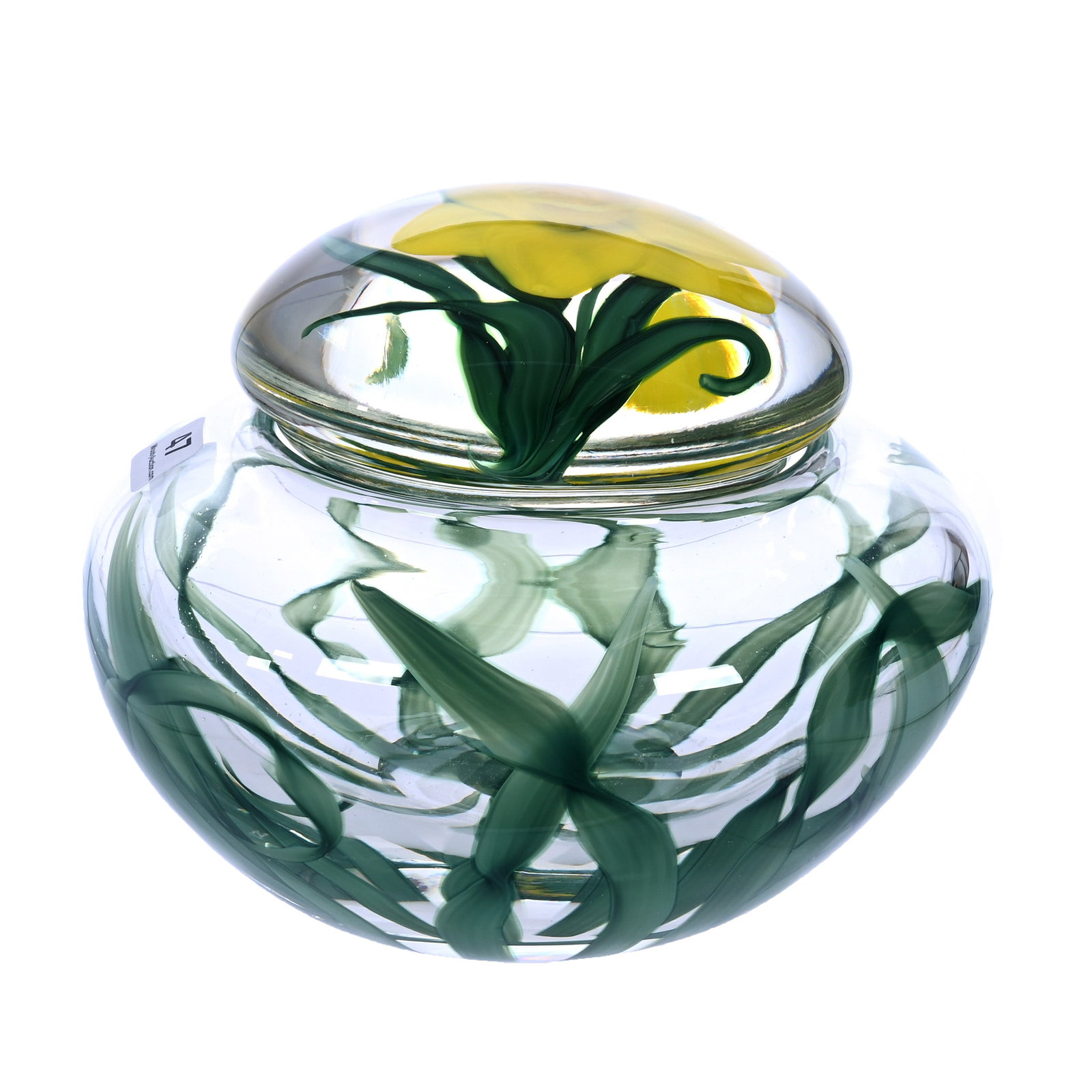 Paperweight Covered Jar, Signed Steven Lundberg (1 of 5)