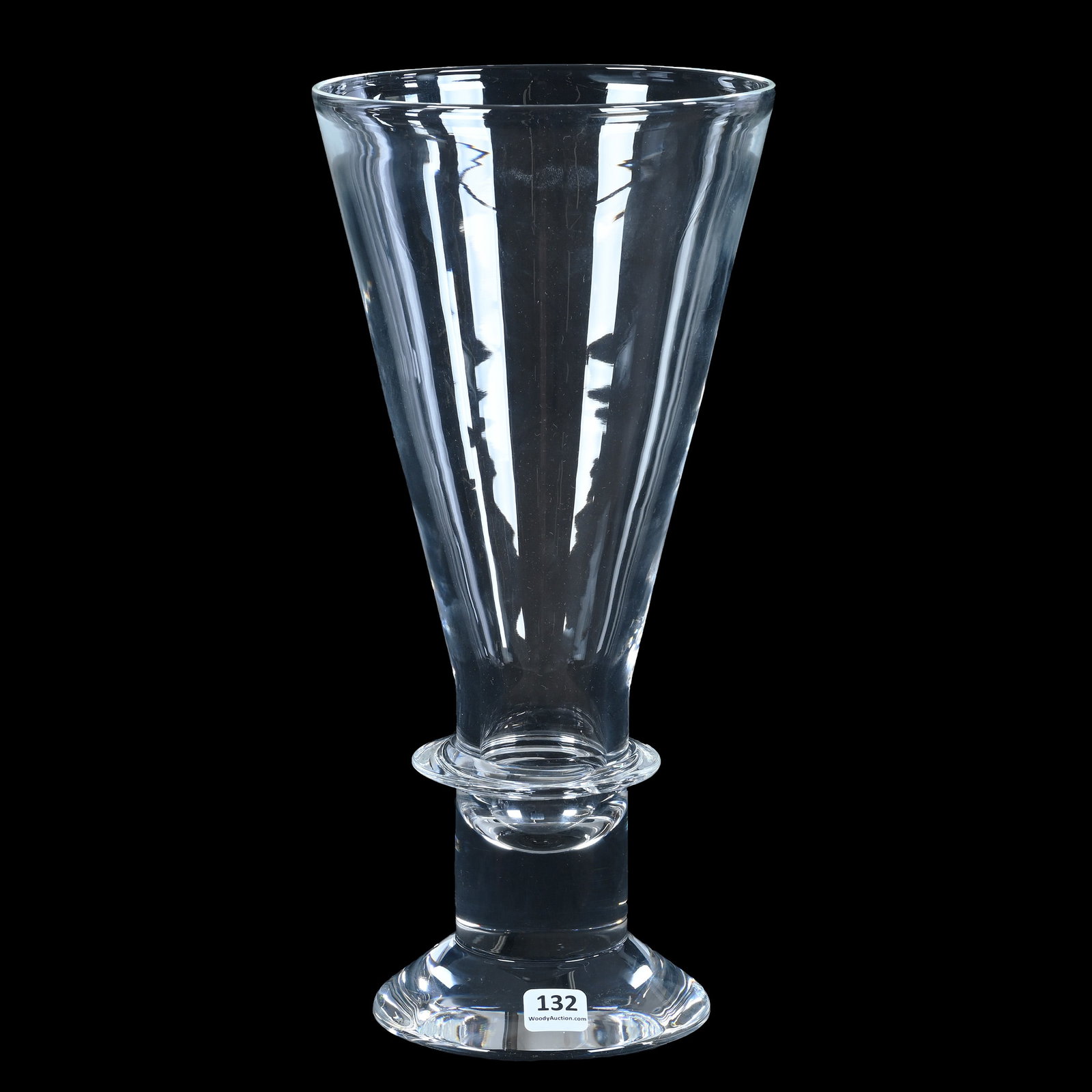 Vase, Signed Steuben Art Glass, Counterpoint Pattern #8562 (1 of 3)