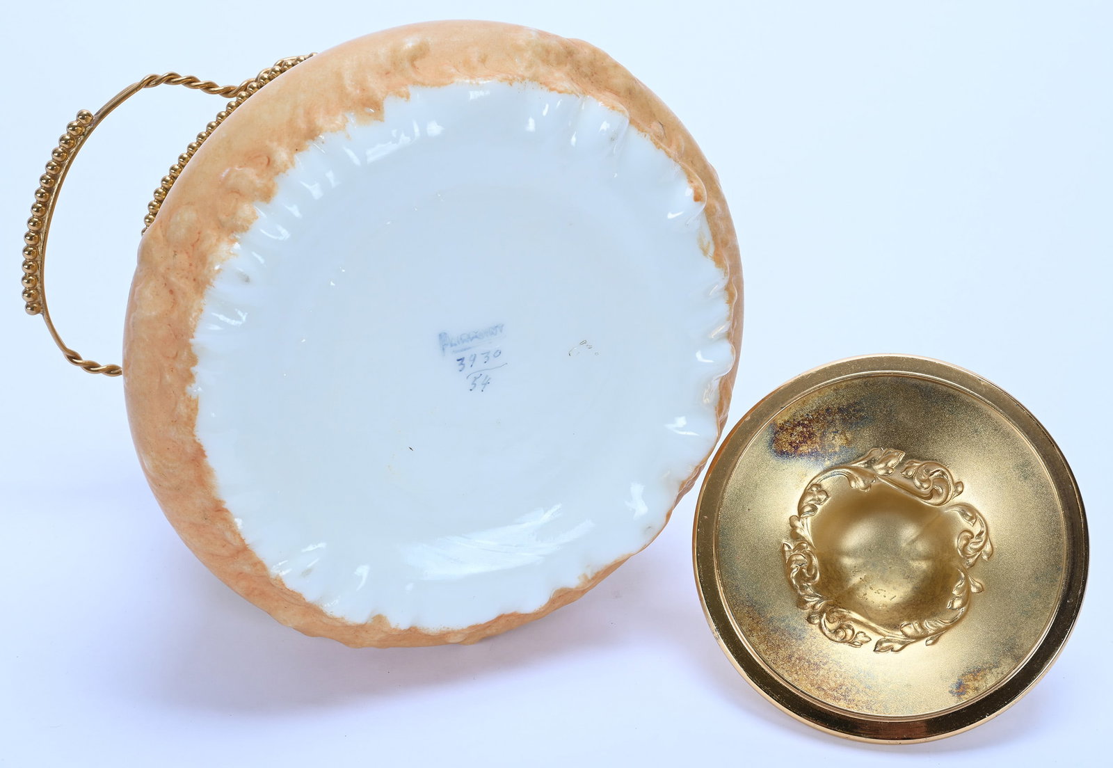 Biscuit Jar, Marked Pairpoint #3930 - 3