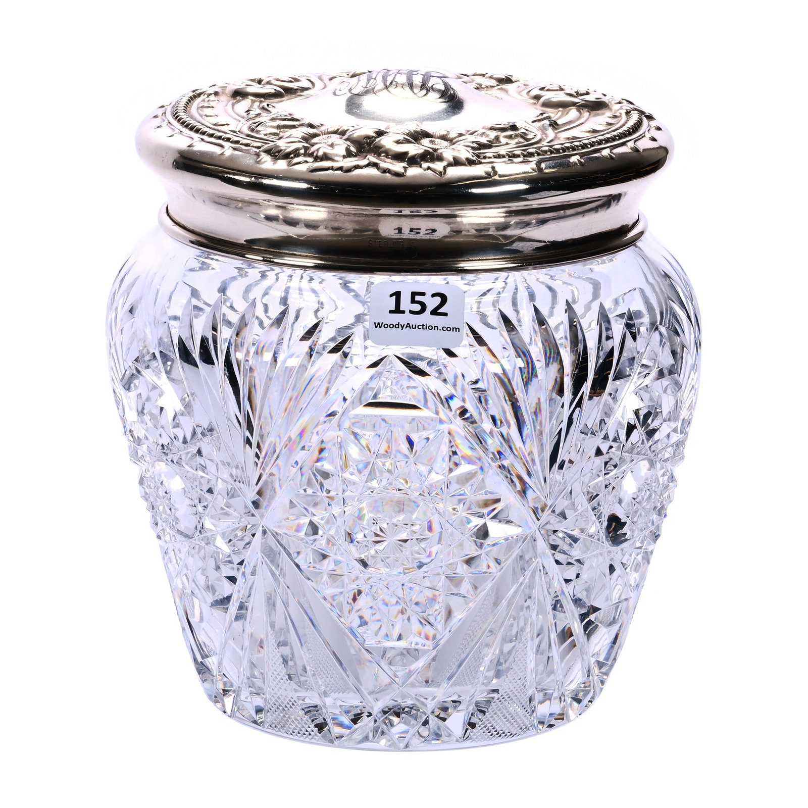Biscuit Jar, American Brilliant Cut Glass (1 of 4)
