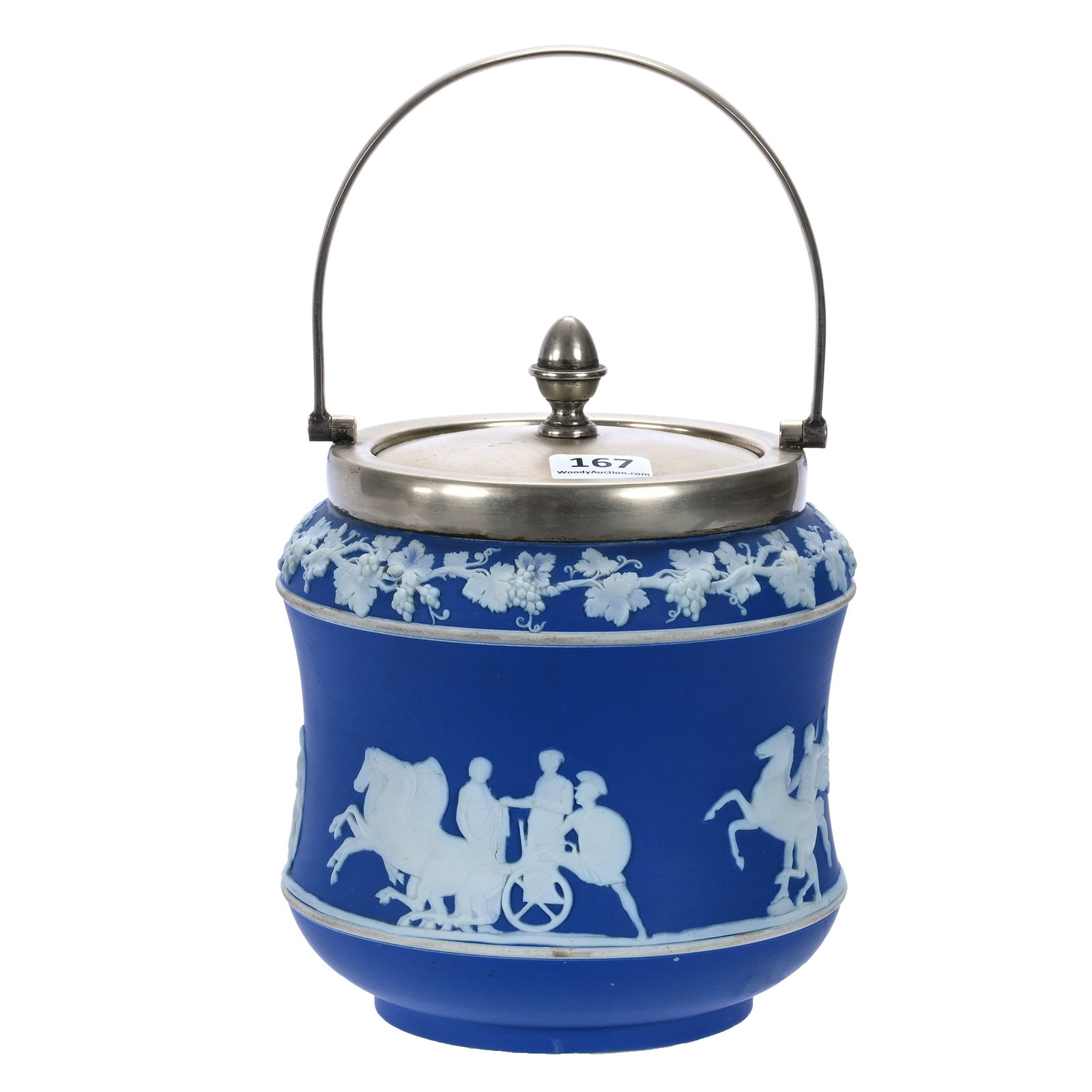 Biscuit Jar, Marked Wedgwood Jasperware (1 of 3)