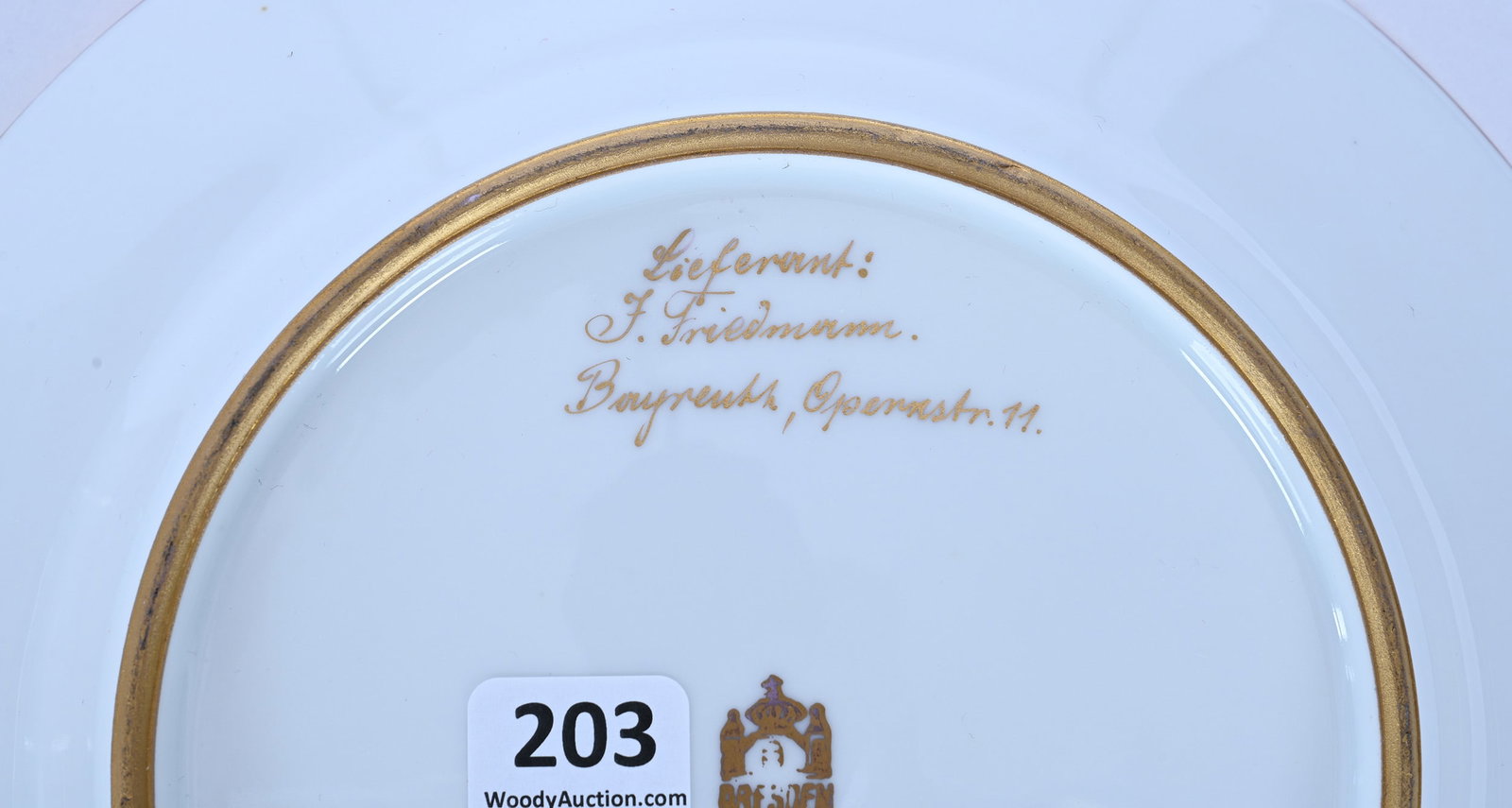 Plate, Marked Dresden - 3