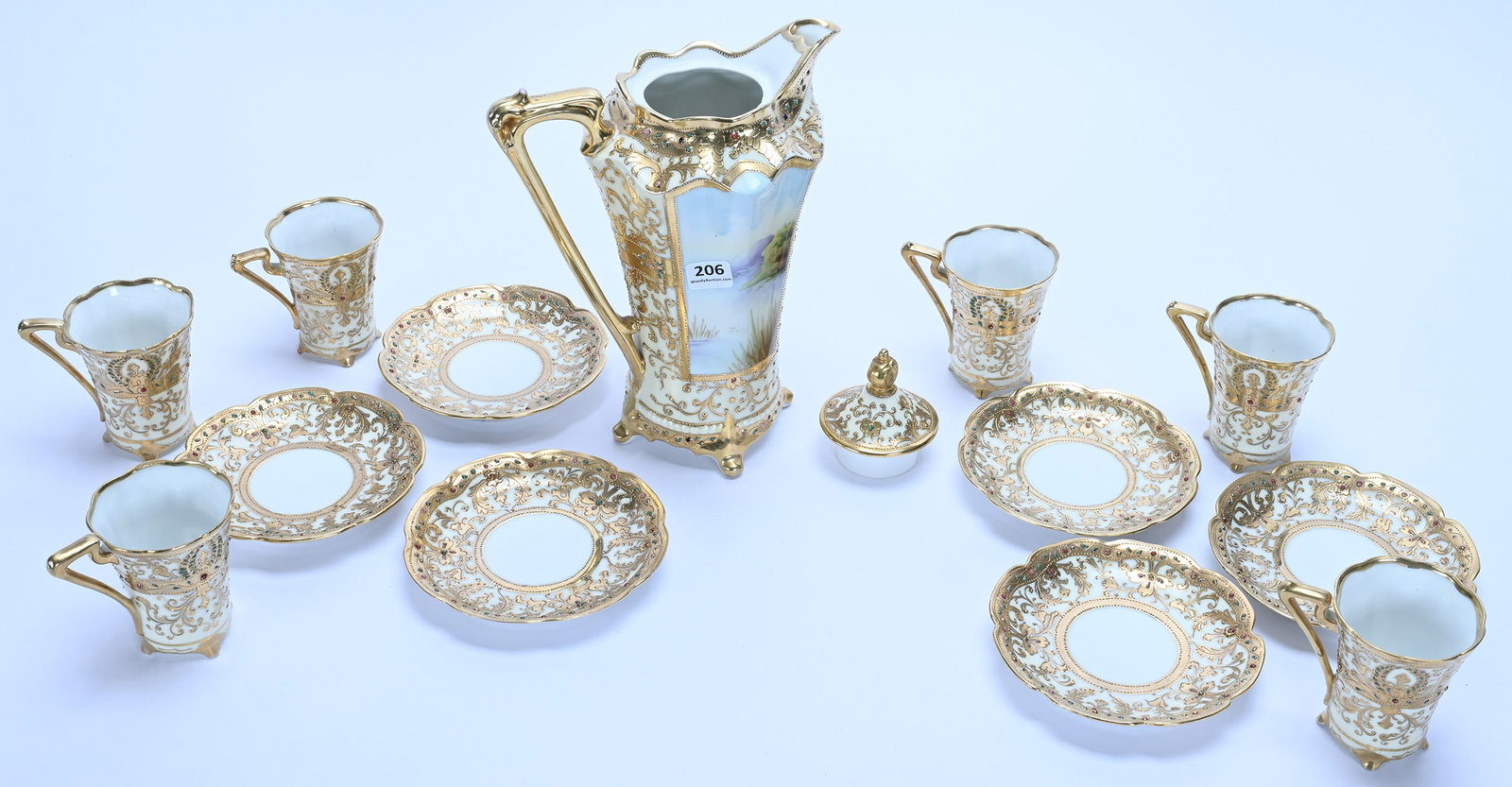 Chocolate Set, Marked Nippon - 2