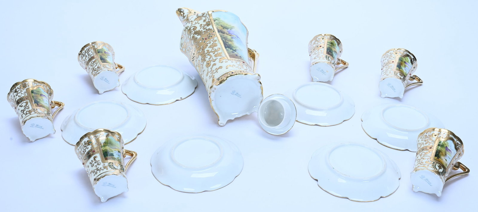 Chocolate Set, Marked Nippon - 3