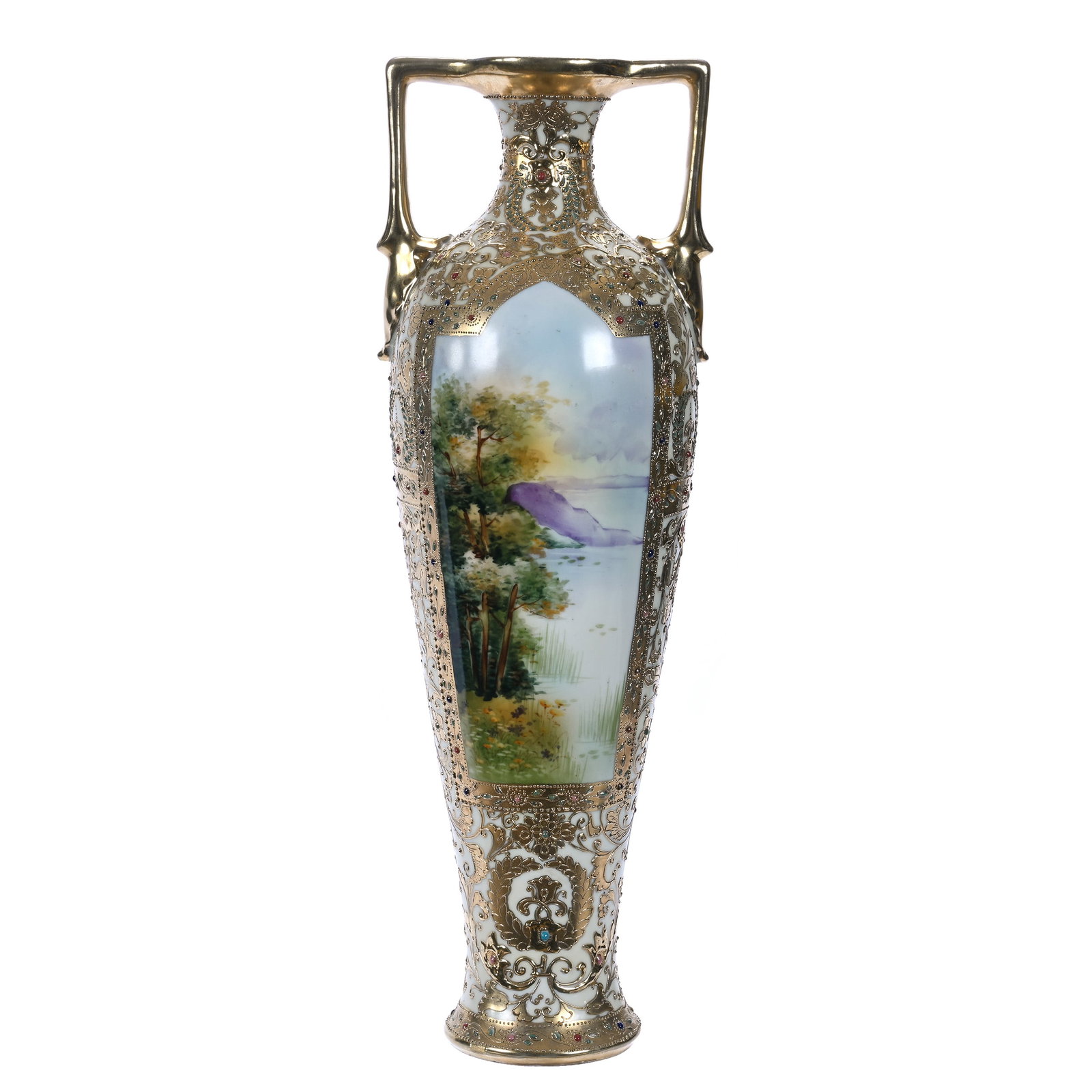 Two-Handled Vase, Marked Nippon (1 of 3)