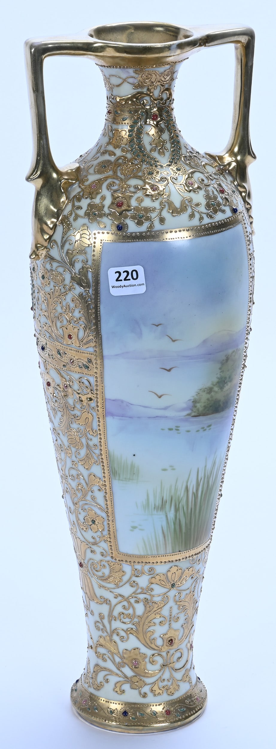 Two-Handled Vase, Marked Nippon - 2
