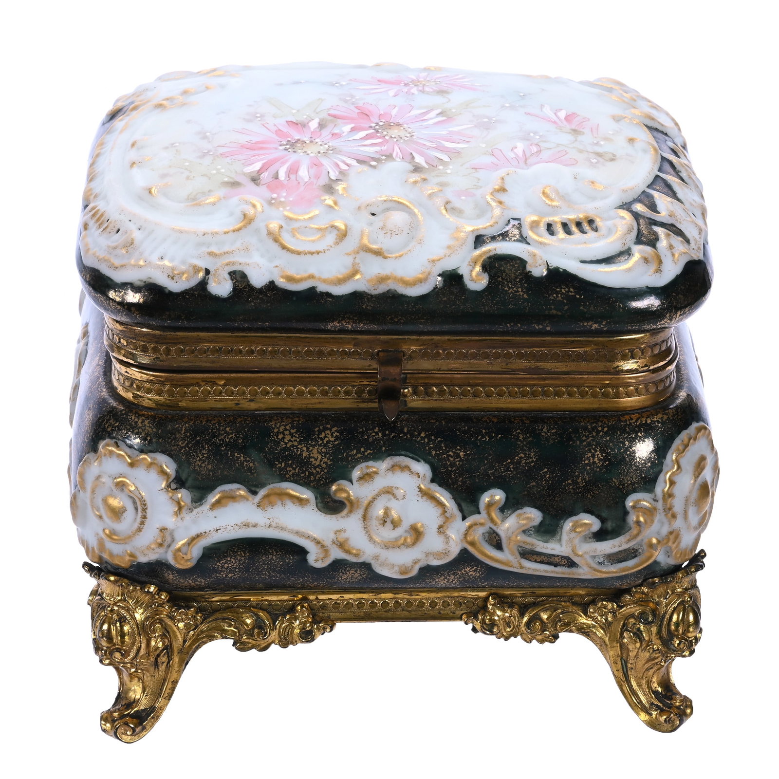 Dresser Box, Wave Crest Banner Mark, Elaborate Scroll Mold (1 of 4)