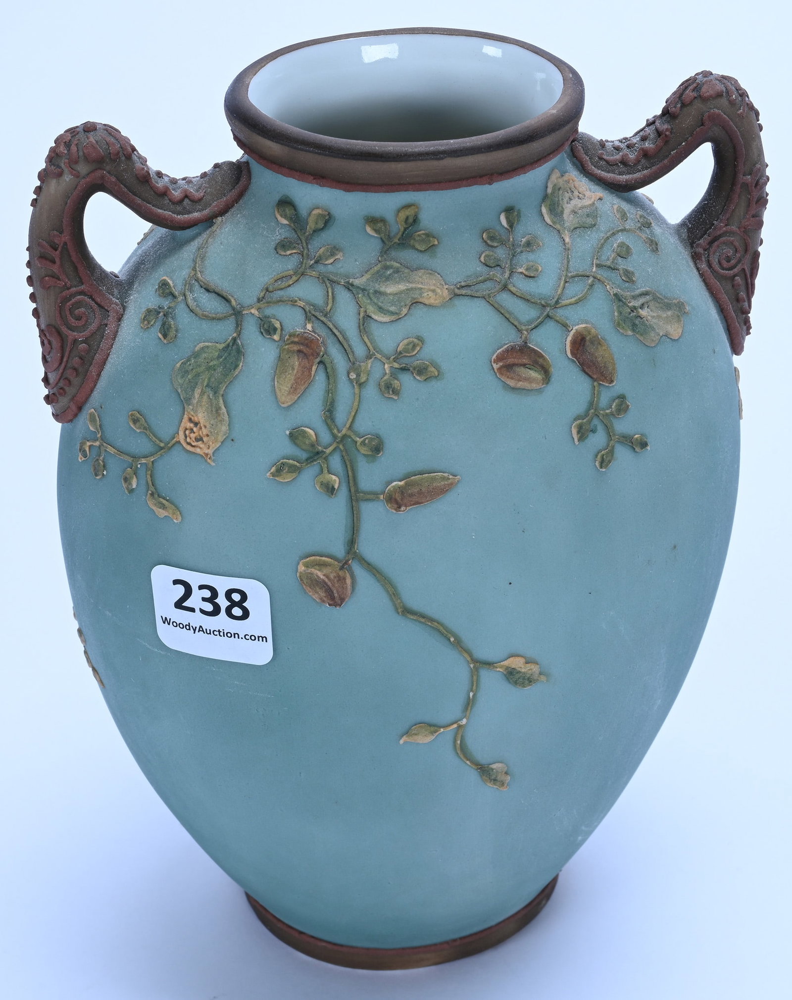 Two-Handled Oval Vase, Marked Nippon - 2
