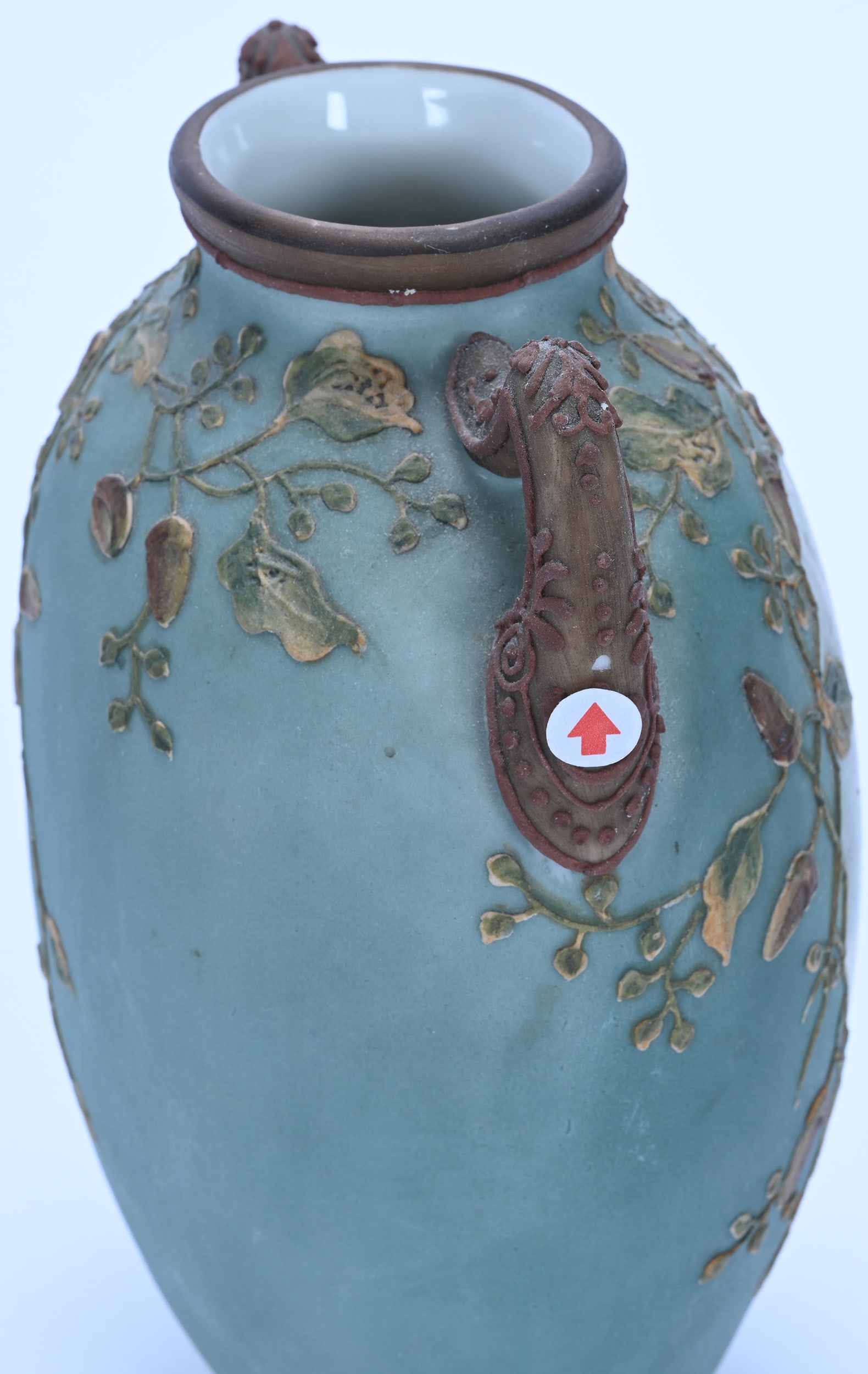 Two-Handled Oval Vase, Marked Nippon - 4