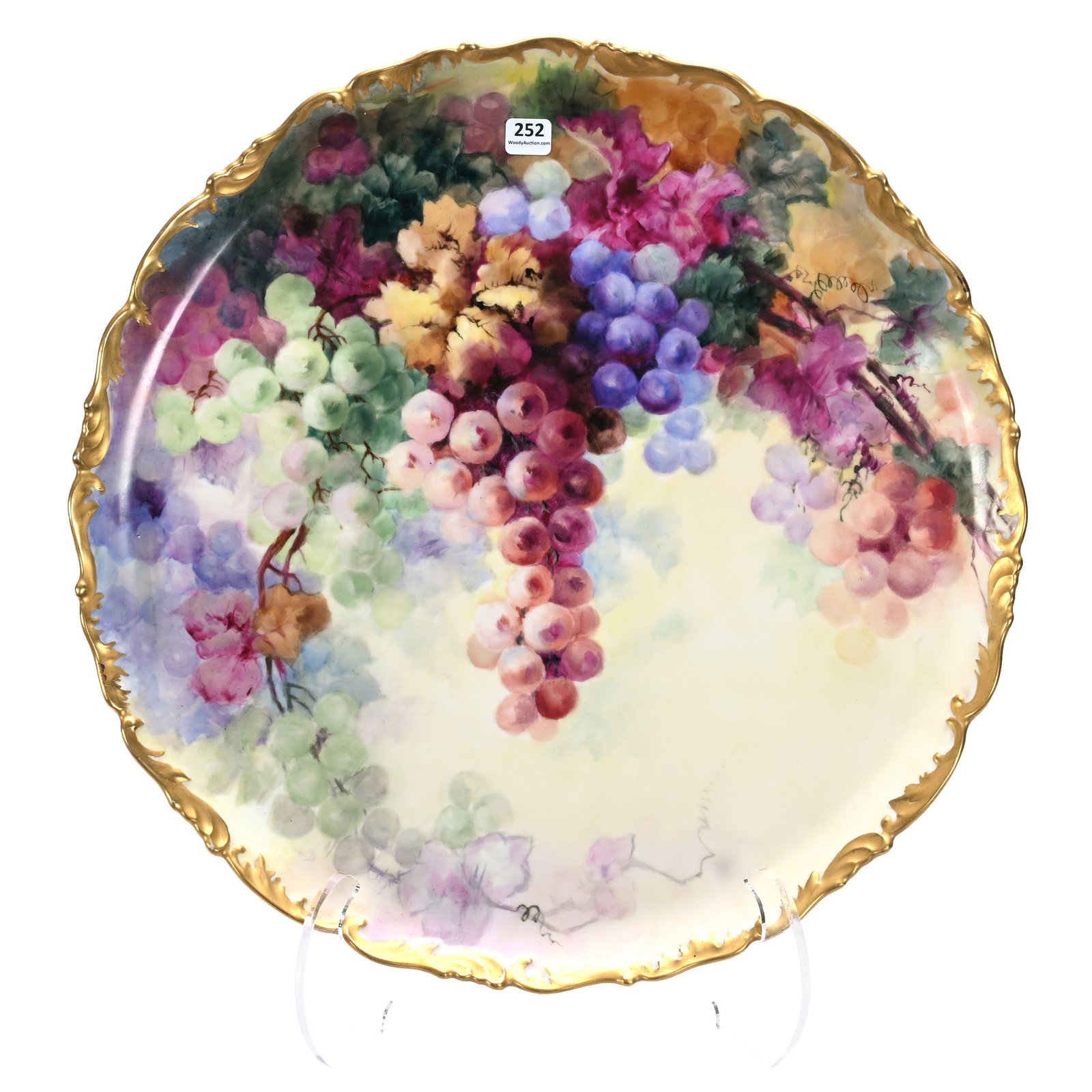 Round Serving Tray, Marked T&V Limoges (1 of 4)