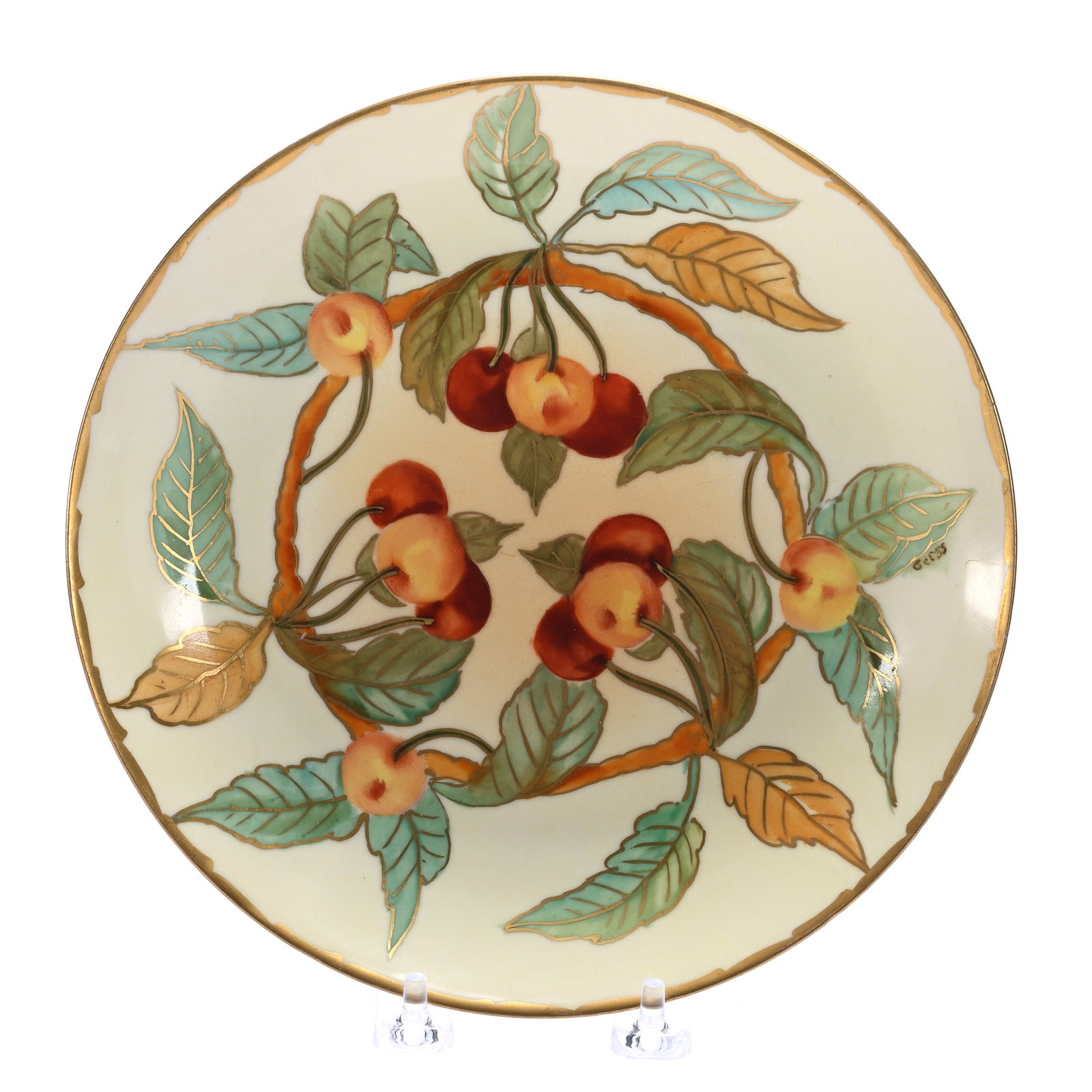 Plate, Pickard Mark 4 (1903-1905), Cherry Branch Pattern (1 of 3)
