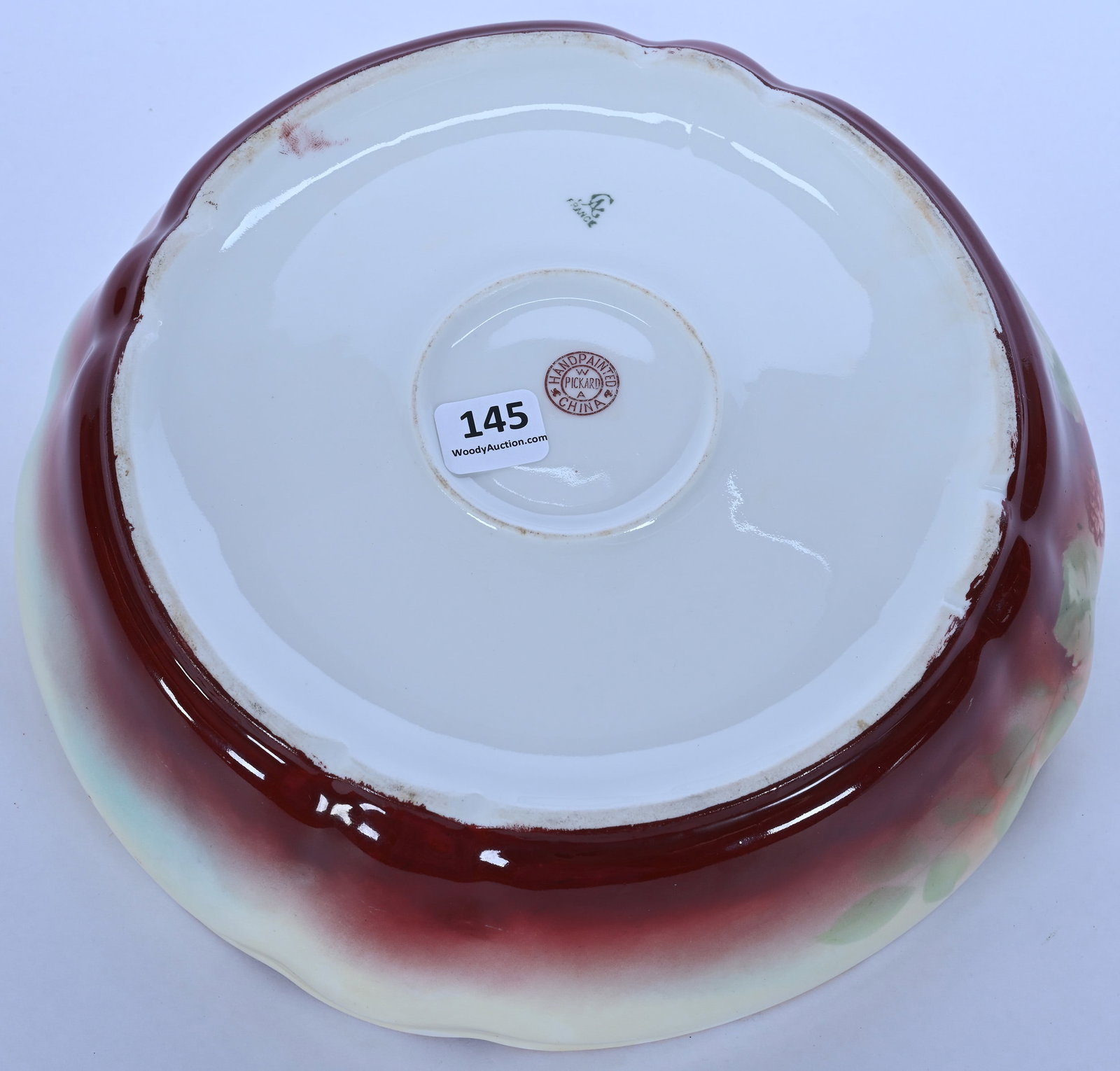 Bowl, Pickard Mark 2 (1898-1903), Raspberry Pattern - 3