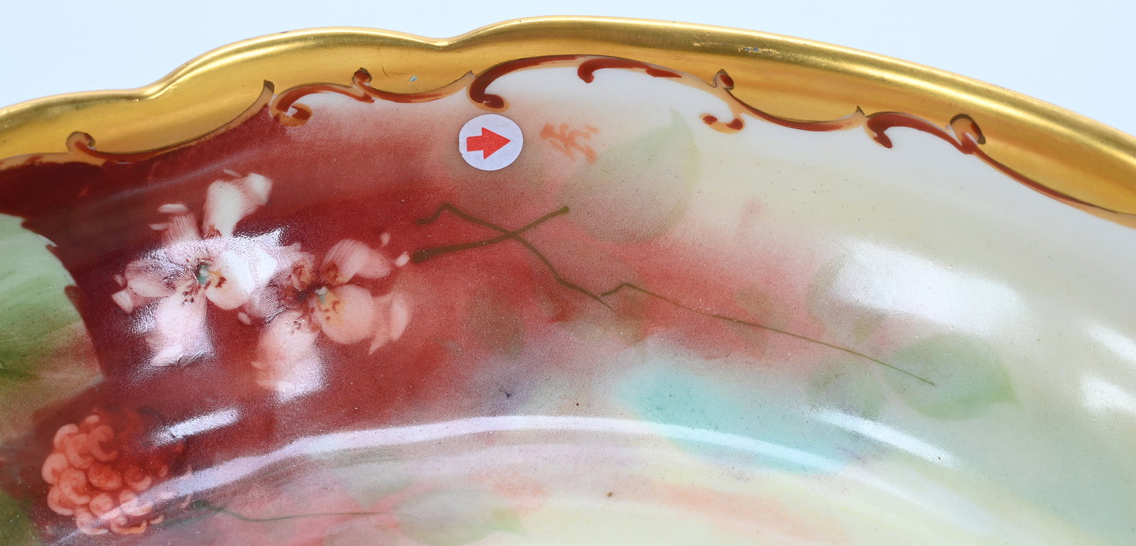 Bowl, Pickard Mark 2 (1898-1903), Raspberry Pattern - 4