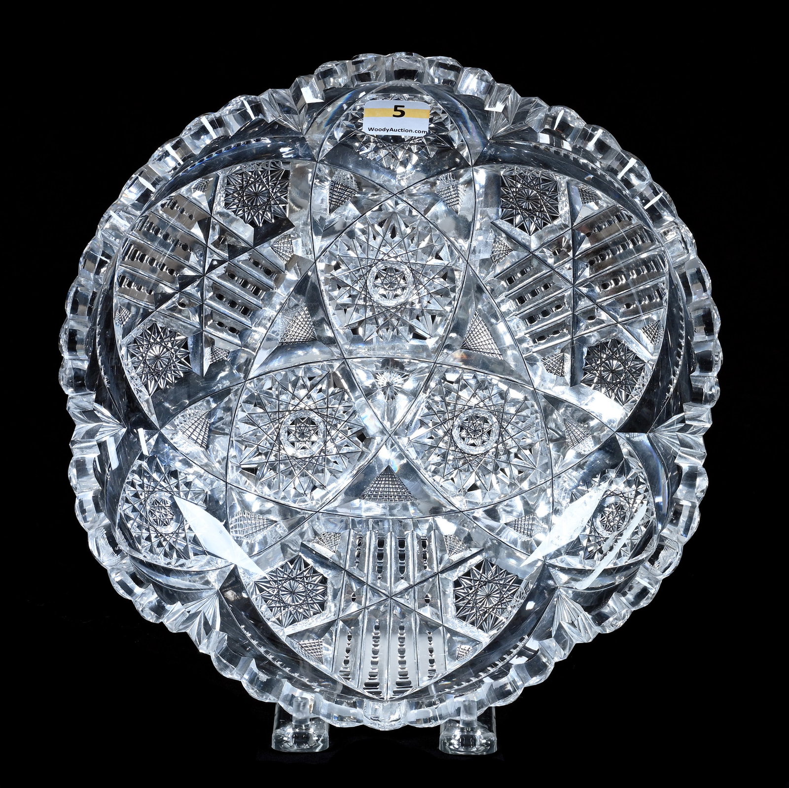 Bowl, American Brilliant Cut Glass, Signed Libbey, Corona Pattern, (Also Known As Spillane) (1 of 2)