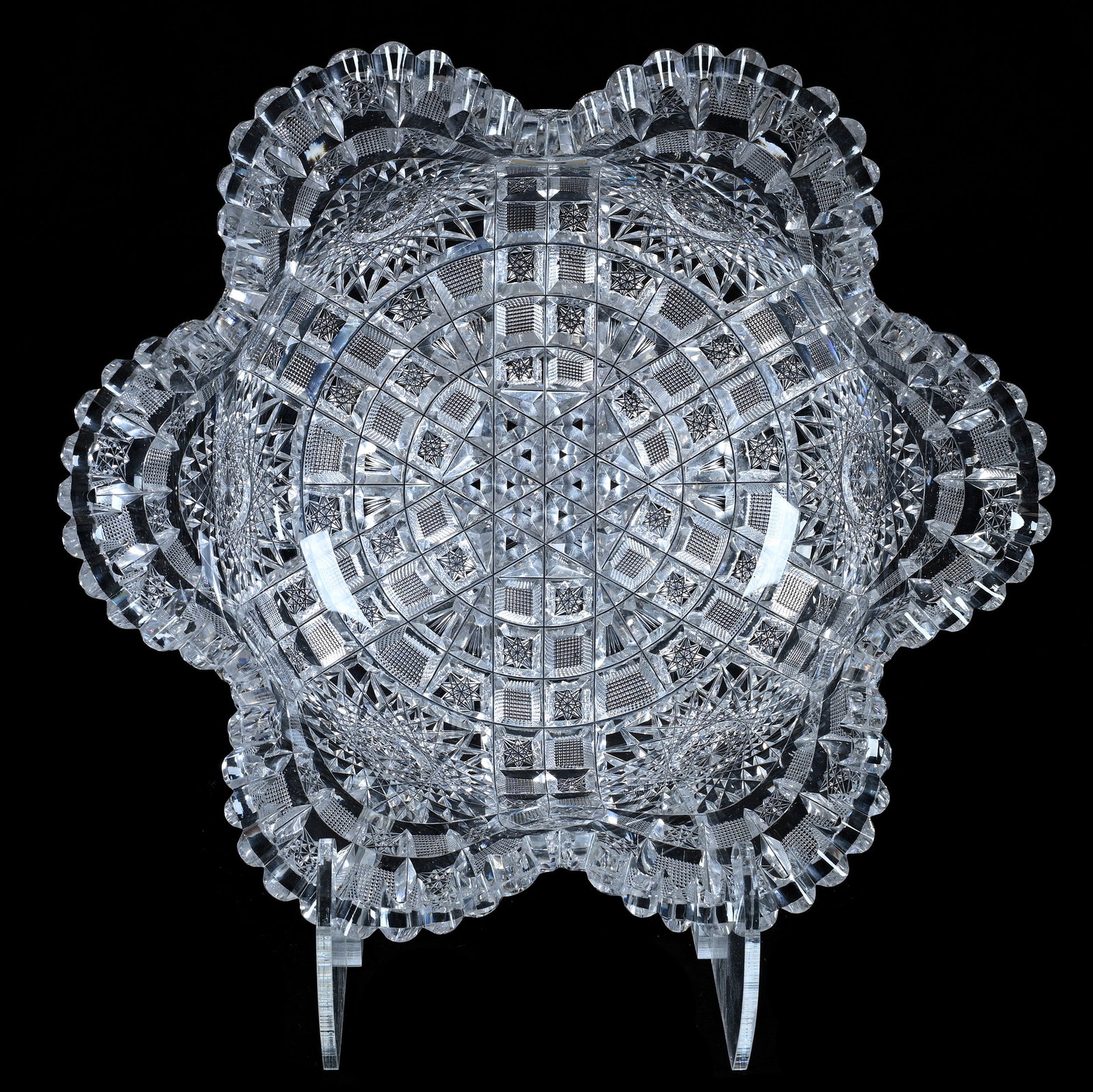Blown Mold Bowl, Pattern Attributed To Blackmer (1 of 5)