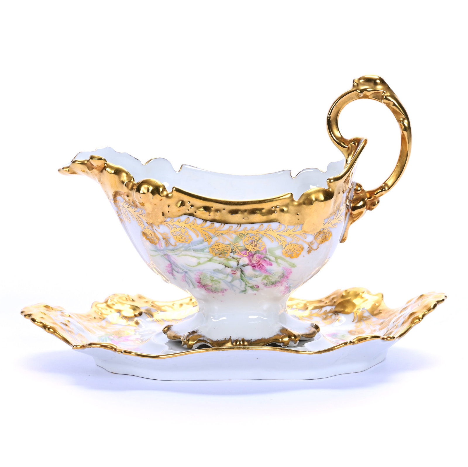 Gravy Boat And Underplate Marked B&H Limoges (1 of 3)