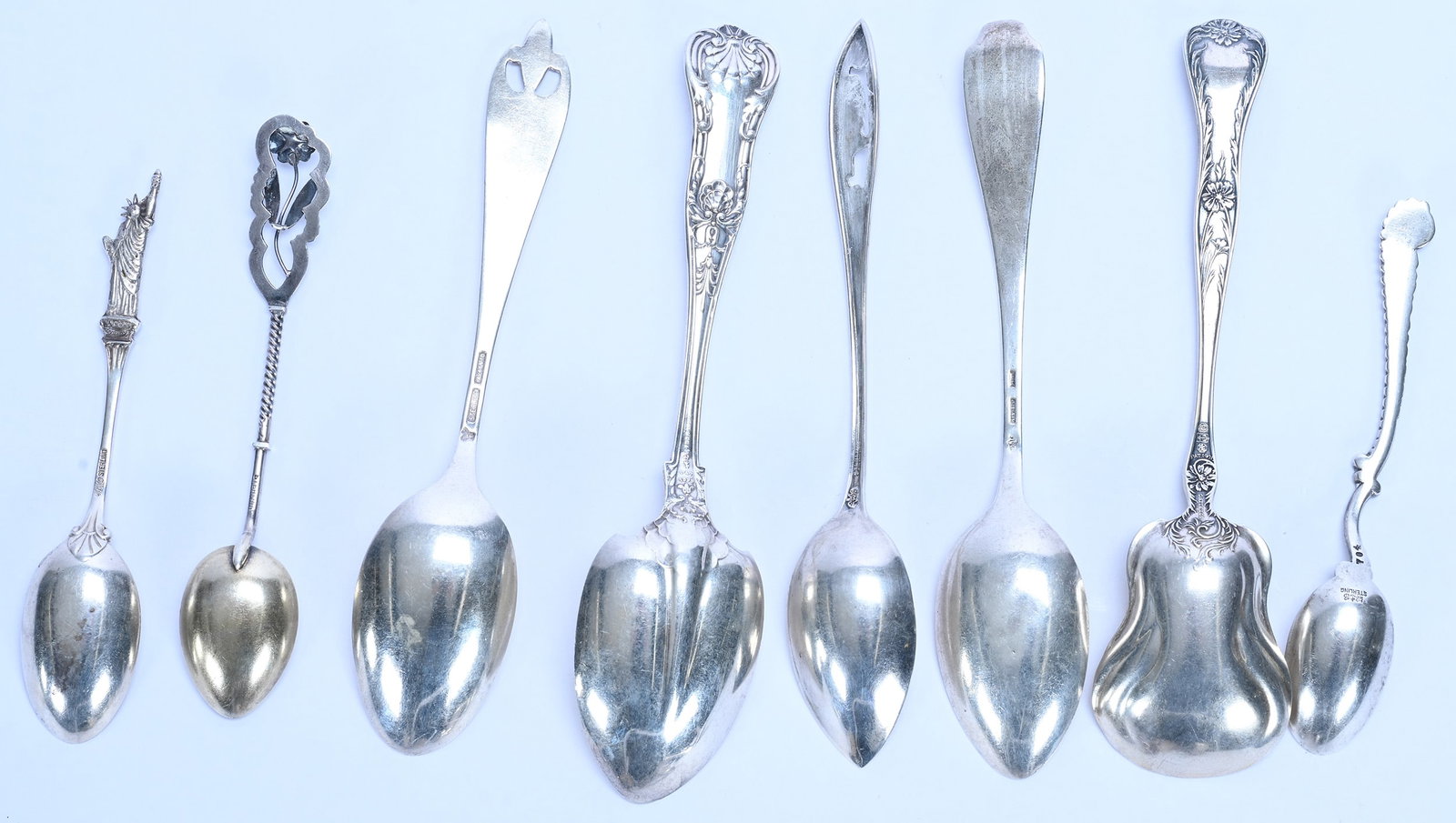 (12) Sterling Silver Spoons - 4