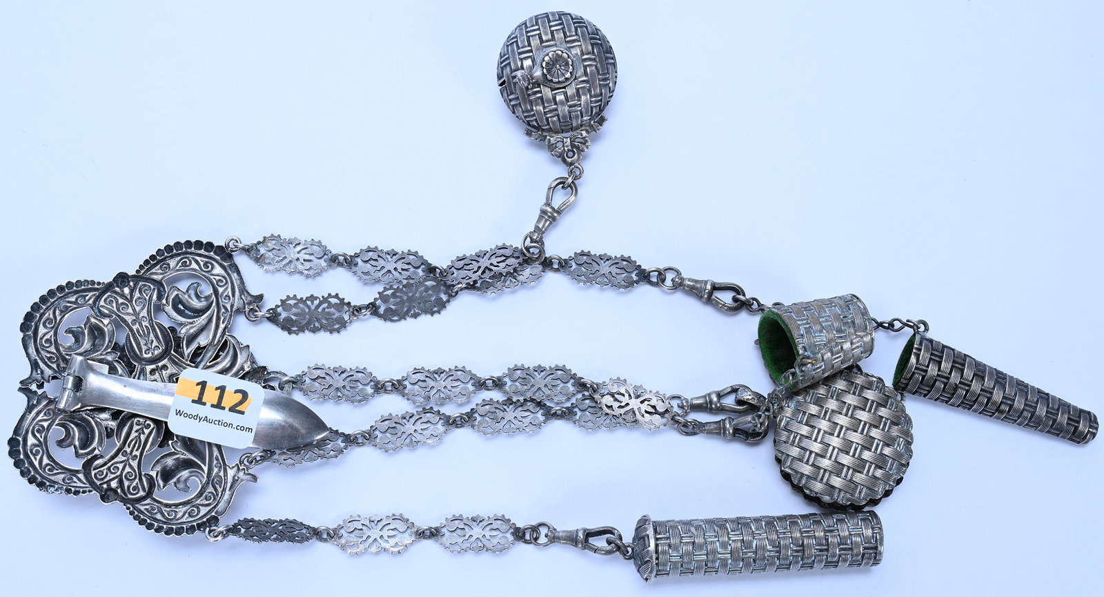 (5) Chain Silverplate Chatelaine - 2