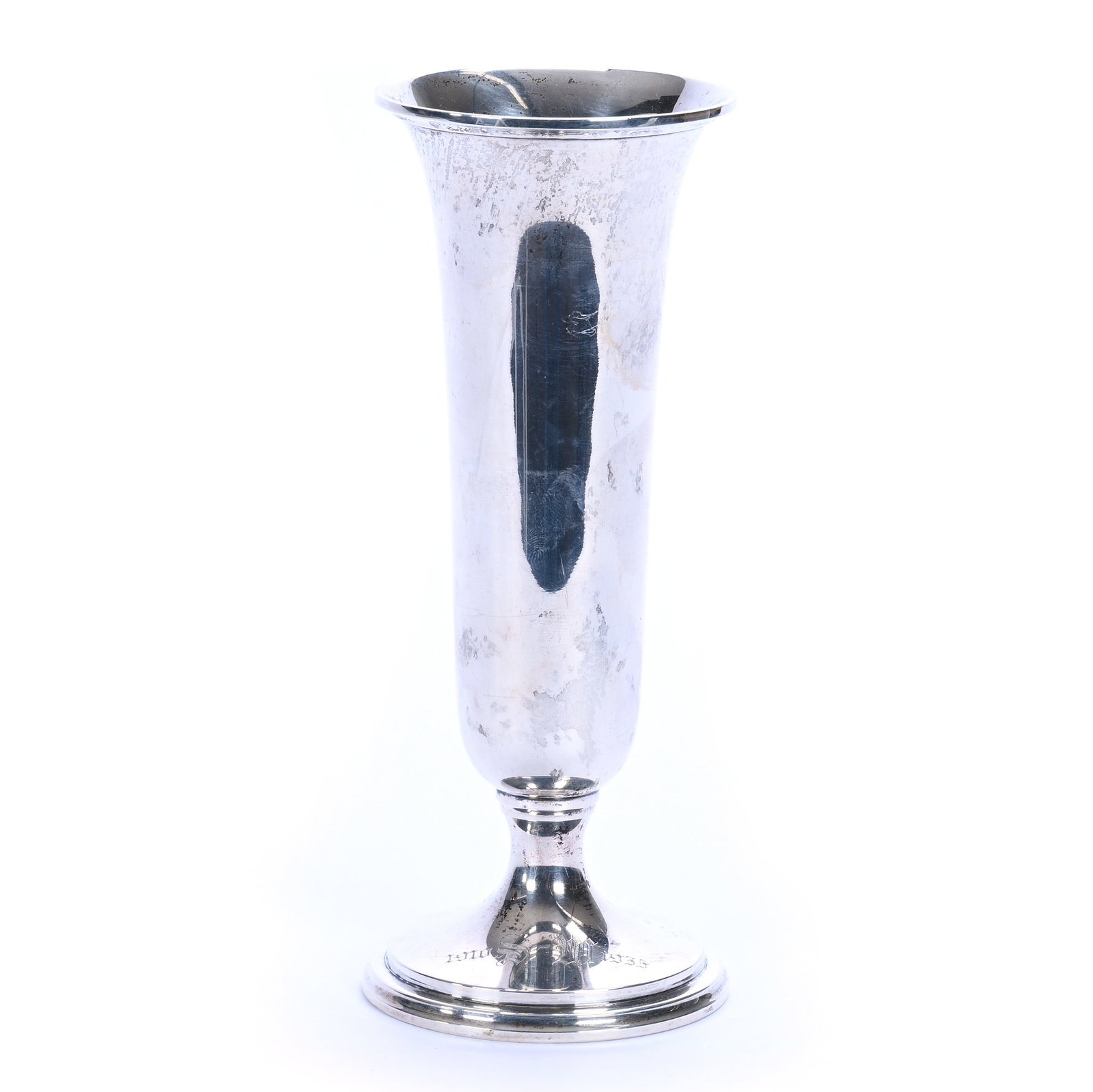 Pedestal Vase, Solid Sterling Silver Marked Kirk & Sons (1 of 3)