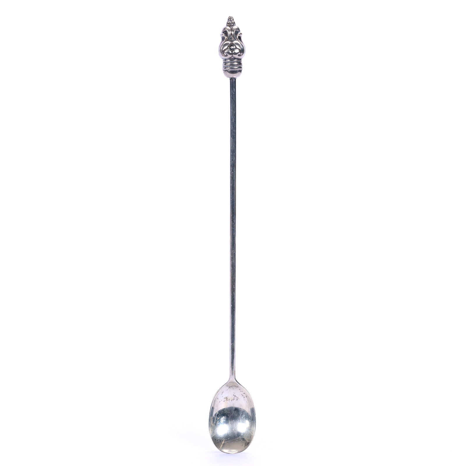 Stirrer, Solid Silver Marked International Sterling Company: Stirrer, Solid Silver Marked International Sterling Company, 12.5 x 1.25 x 0.75 Inches, Model #NX7, 65 Grams, Grady and Annette Hite Collection, North Carolina. Effective 6/6/26, All LiveAuctioneers