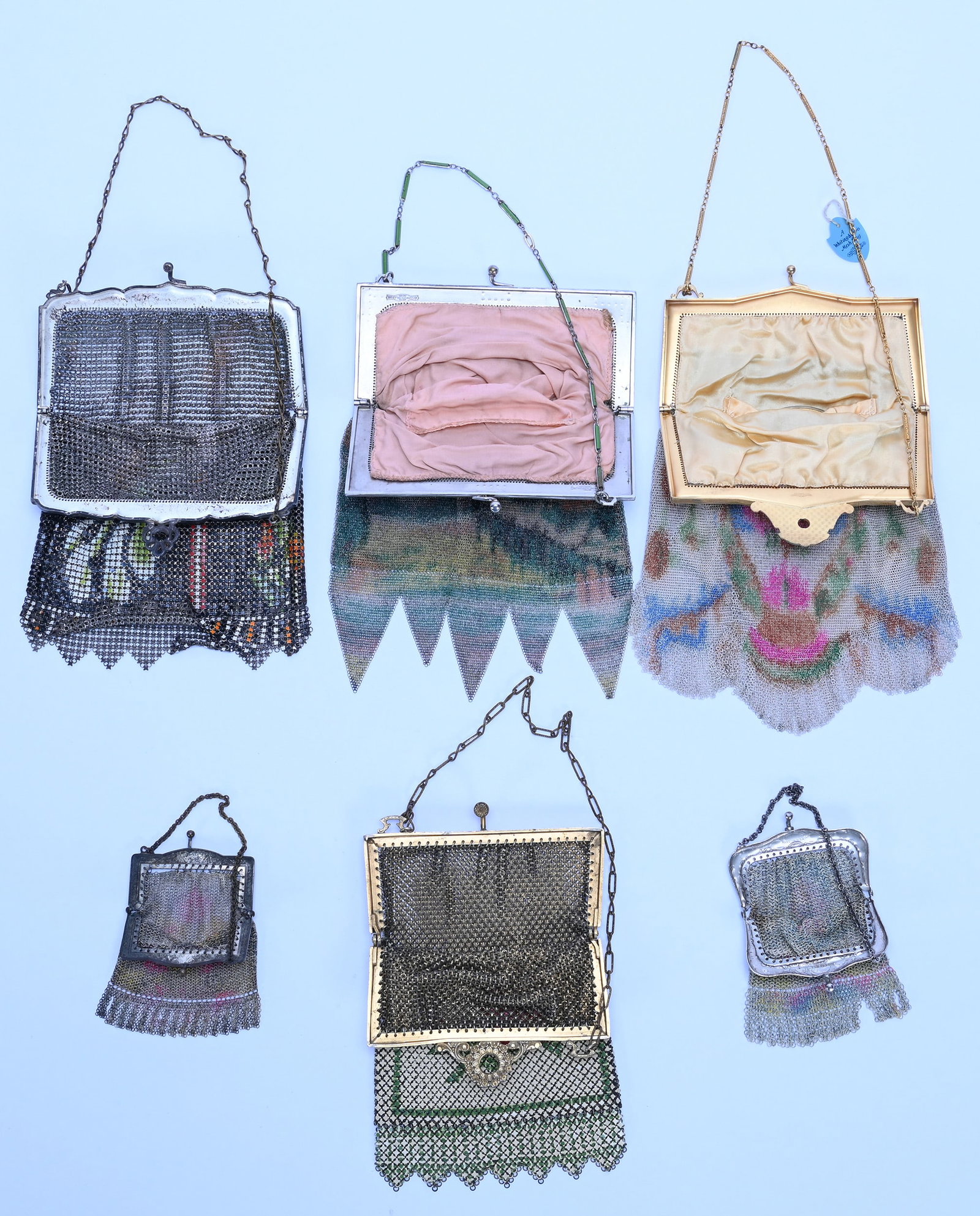 (6) Art Deco Mesh Purses - 2