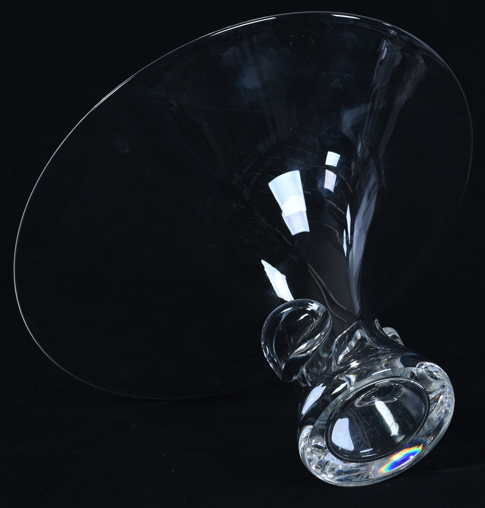 Flared Bouquet Vase, Signed Steuben - 2