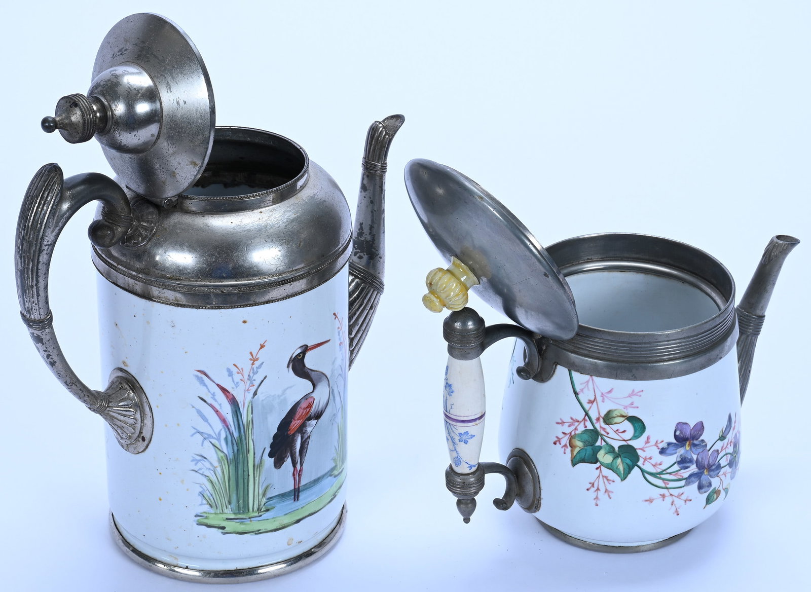 (2) Coffee Pots, Enamelware - 2