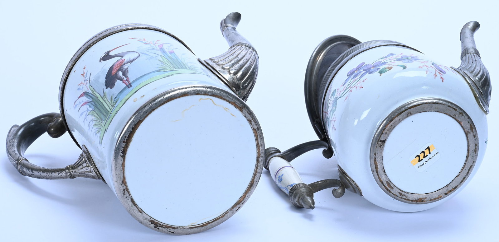 (2) Coffee Pots, Enamelware - 3