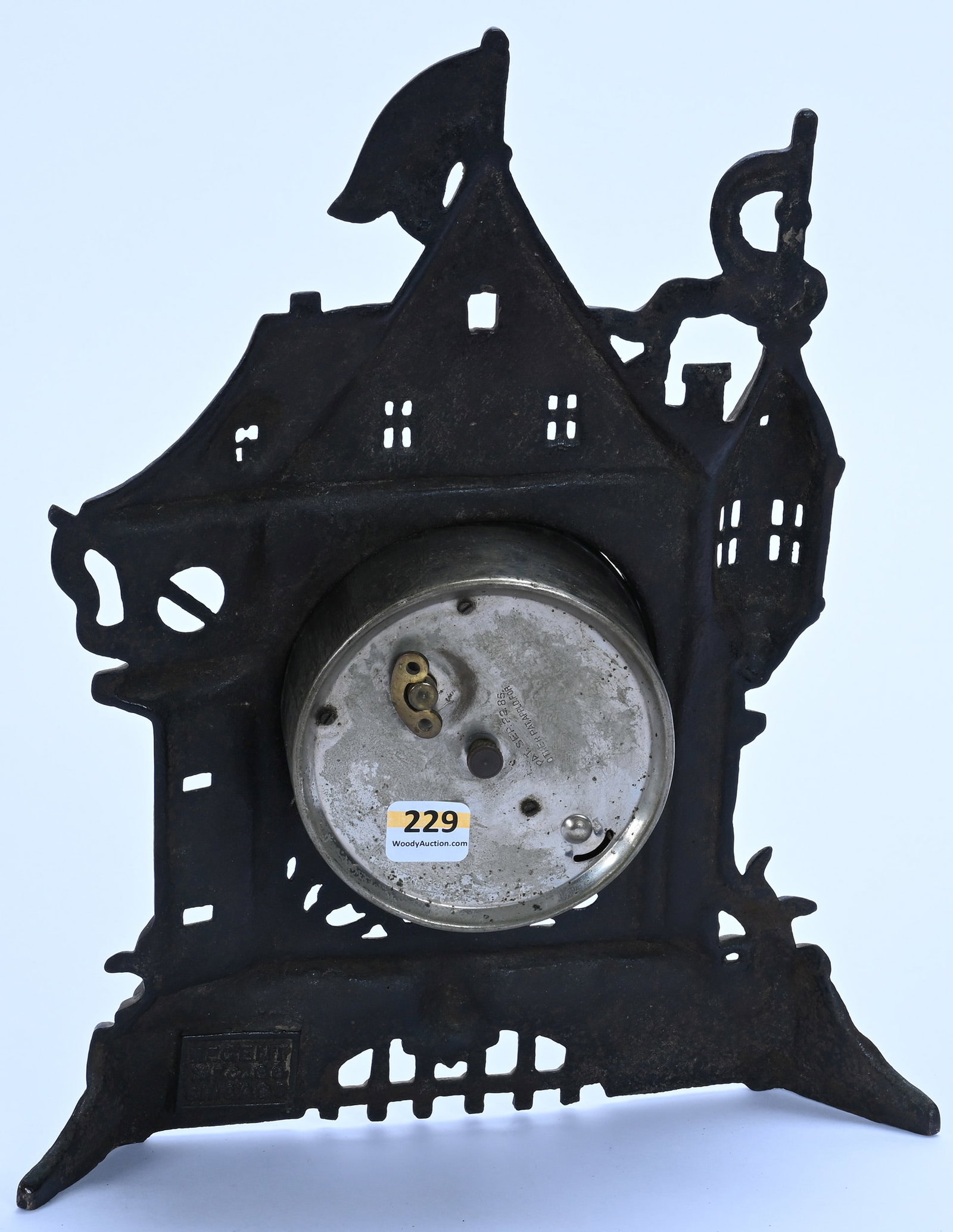 Cast Iron Figural Clock - 2