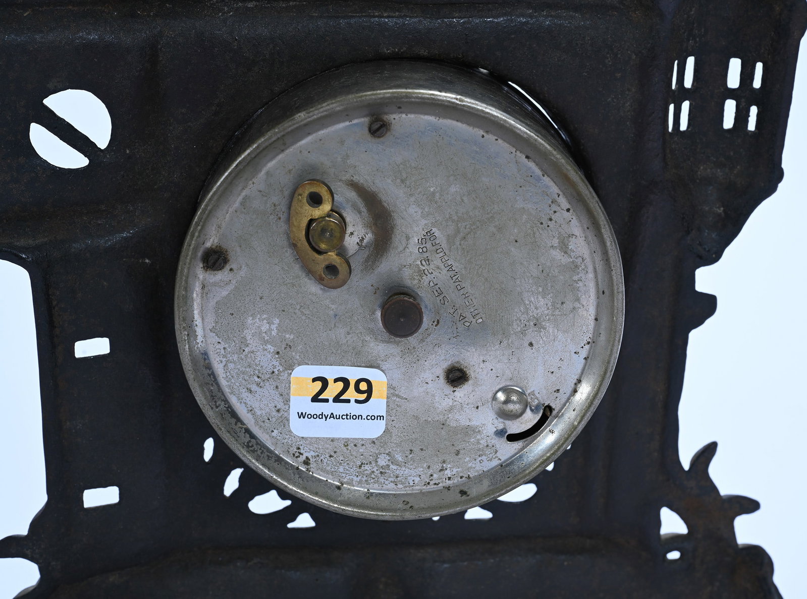 Cast Iron Figural Clock - 3