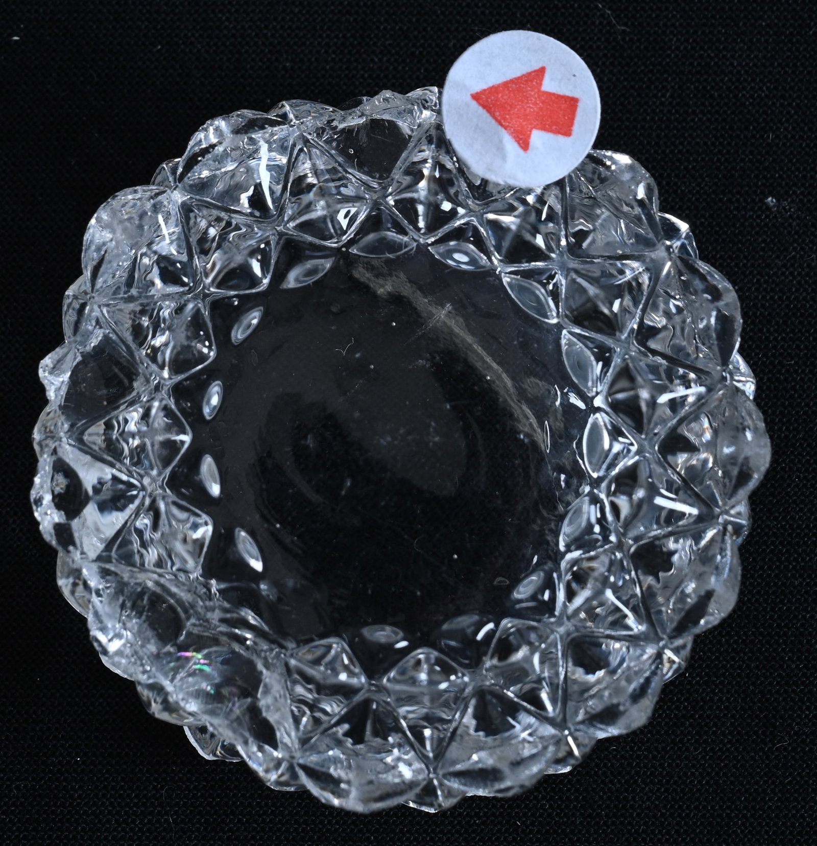 (6) Salt Dips, Clear Pattern Glass - 7