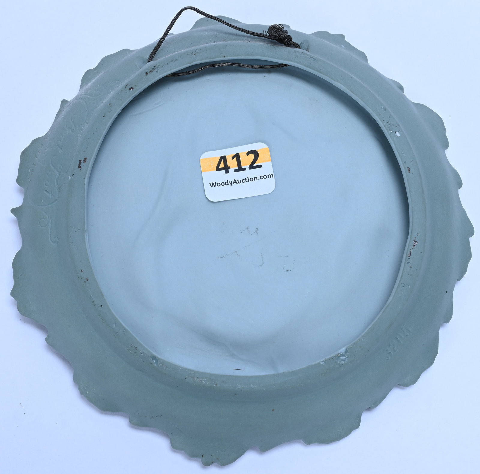 Round Plaque, Green Jasperware - 2