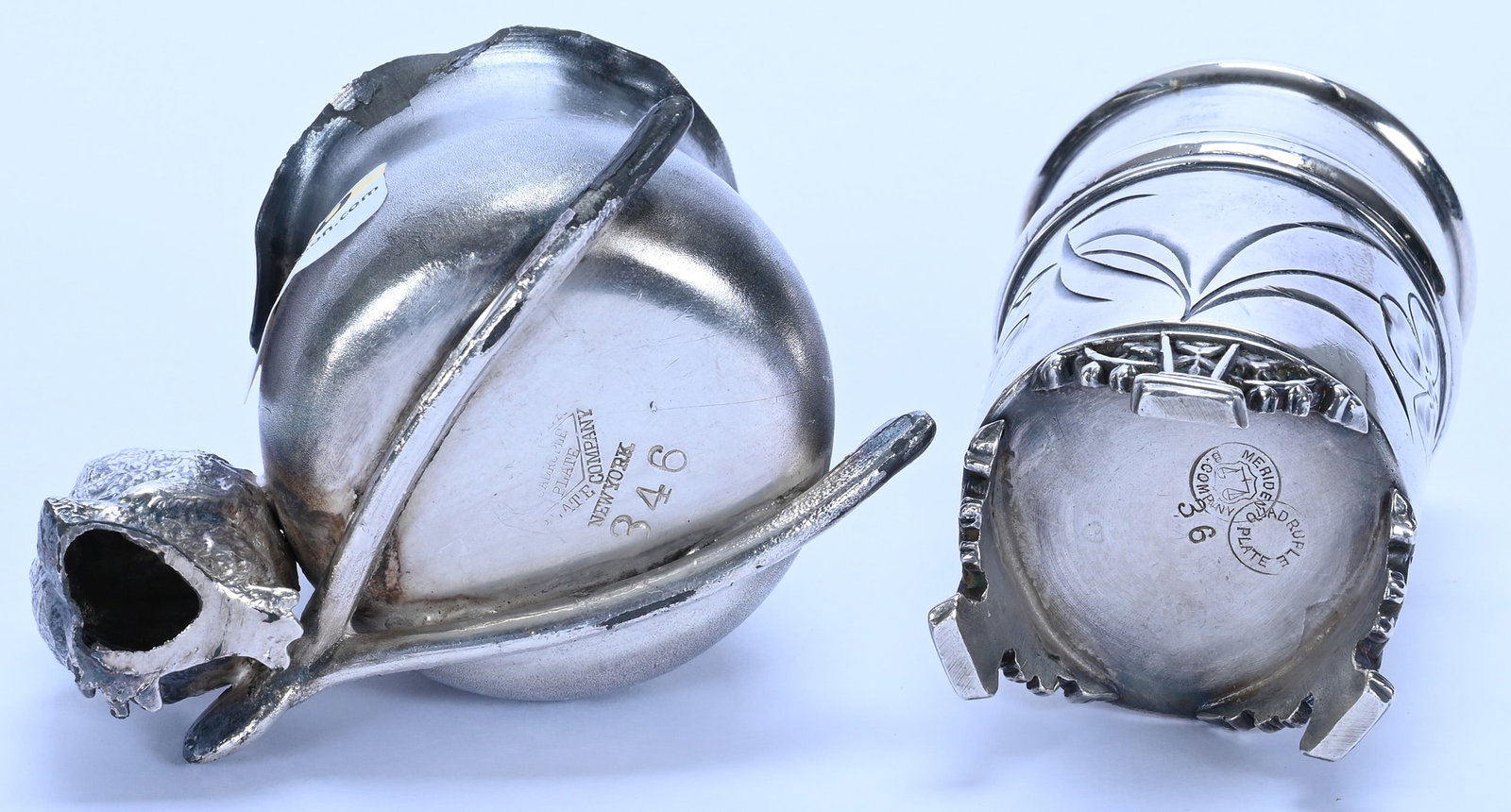 (2) Toothpick Holders, Silverplate - 3