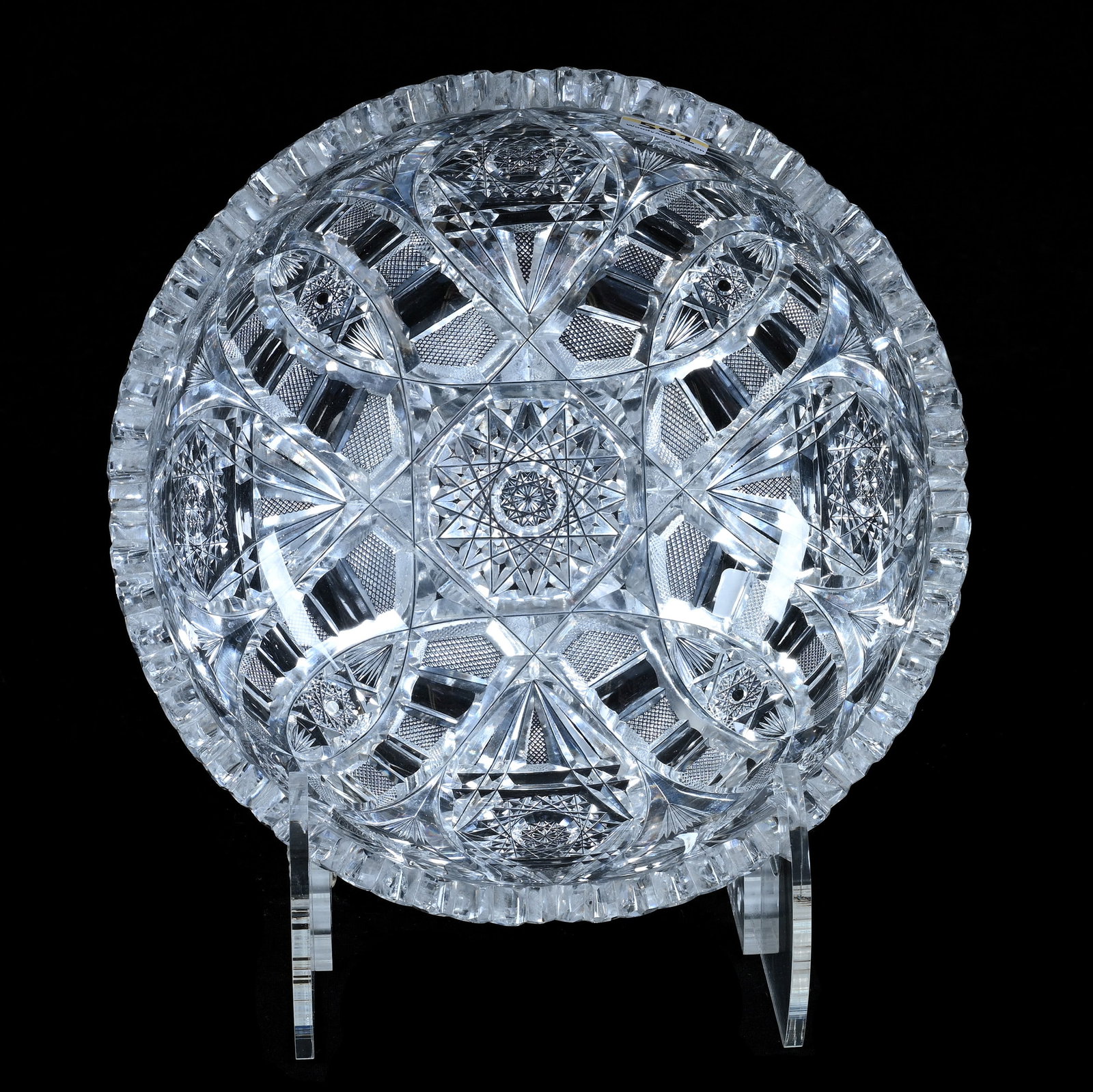 Bowl, American Brilliant Cut Glass, Signed Libbey, Kenmore Pattern (1 of 6)