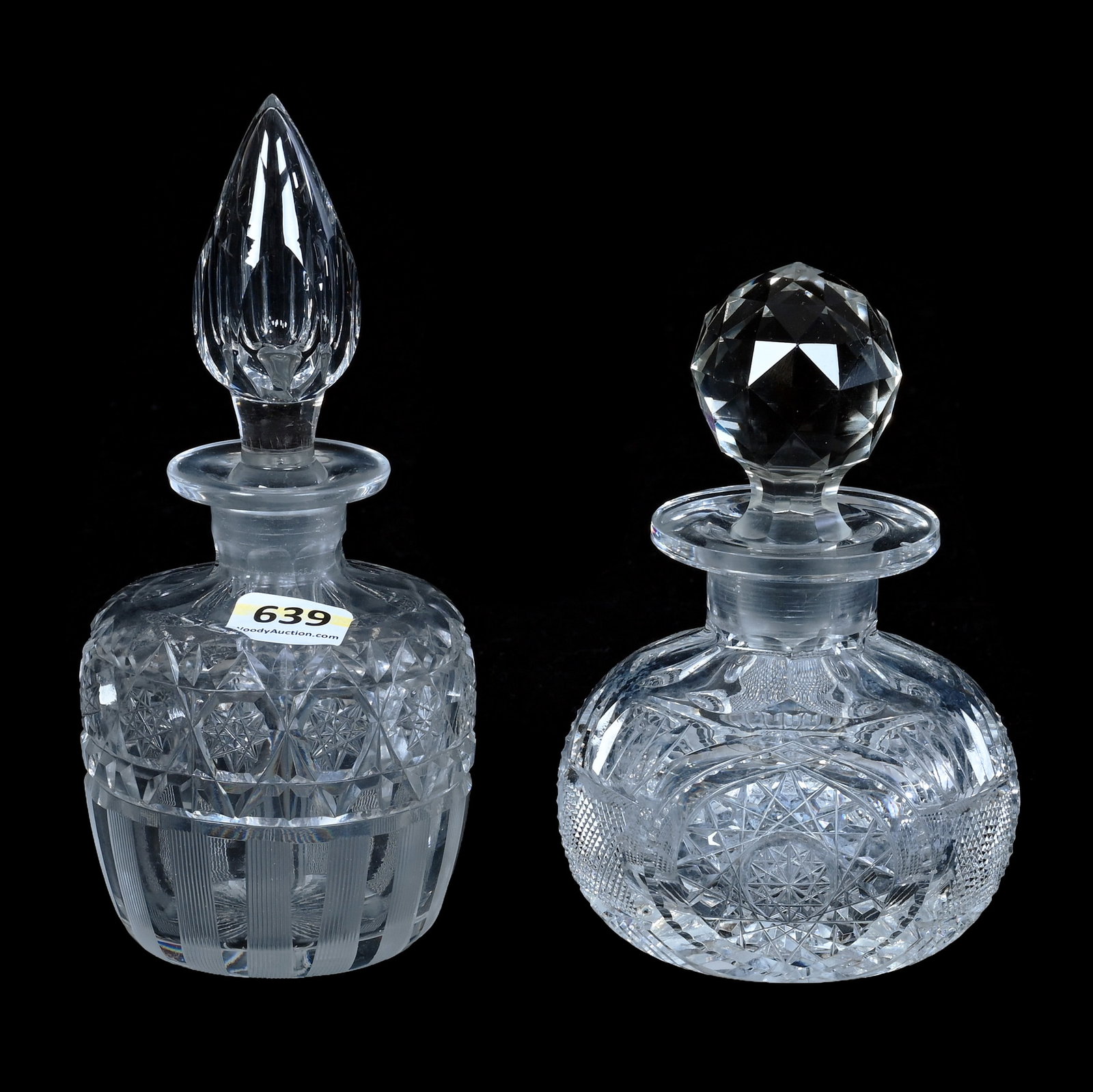 Perfume Bottle And Cologne Bottle, American Brilliant Cut Glass (1 of 3)