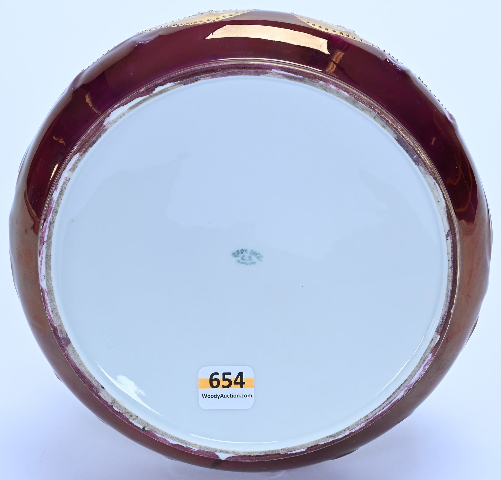 Two Handled Vase Marked Prov Saxe - 3