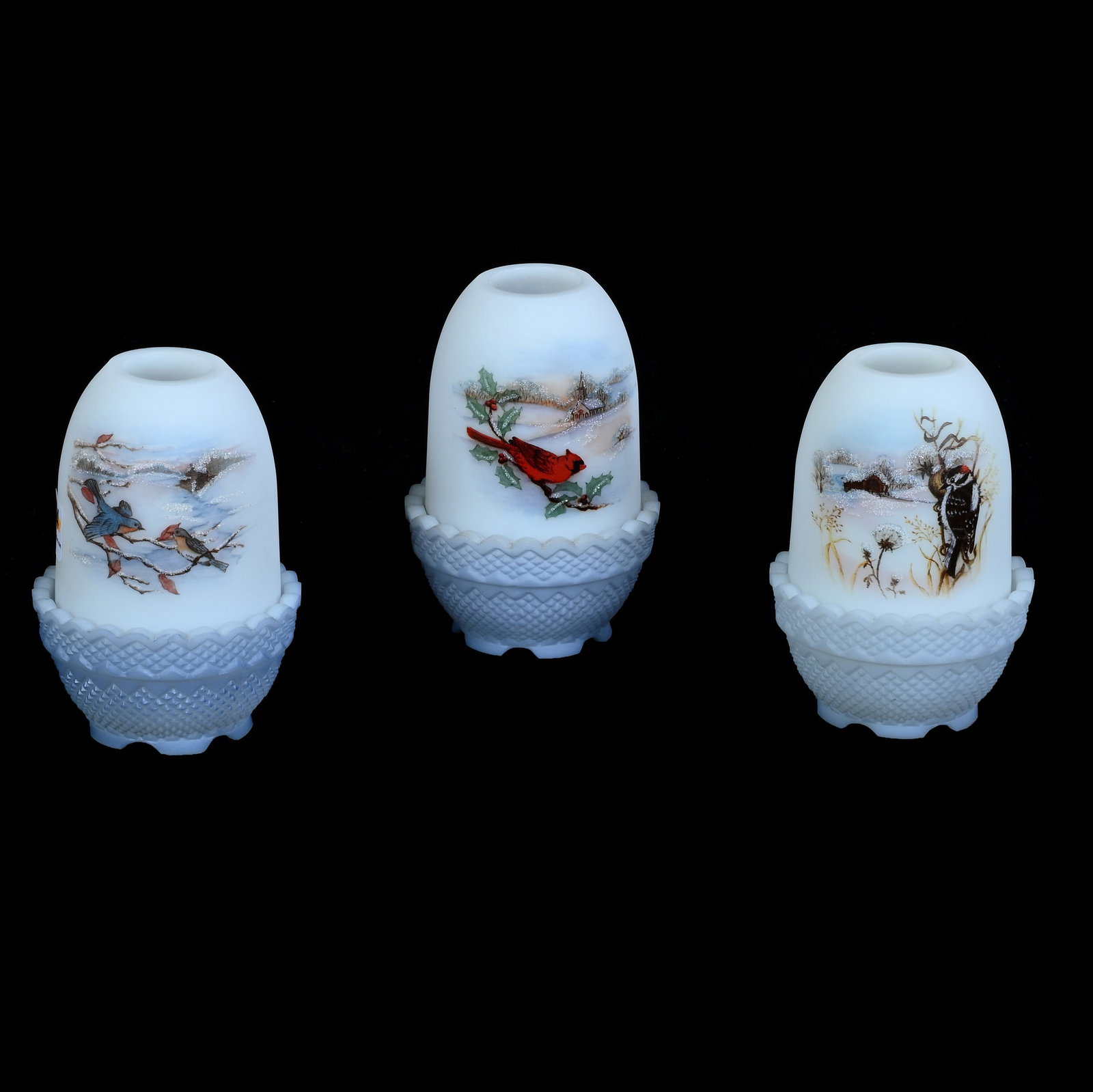 (3) Fairy Lamps, Fenton Art Glass Limited Edition (1 of 3)