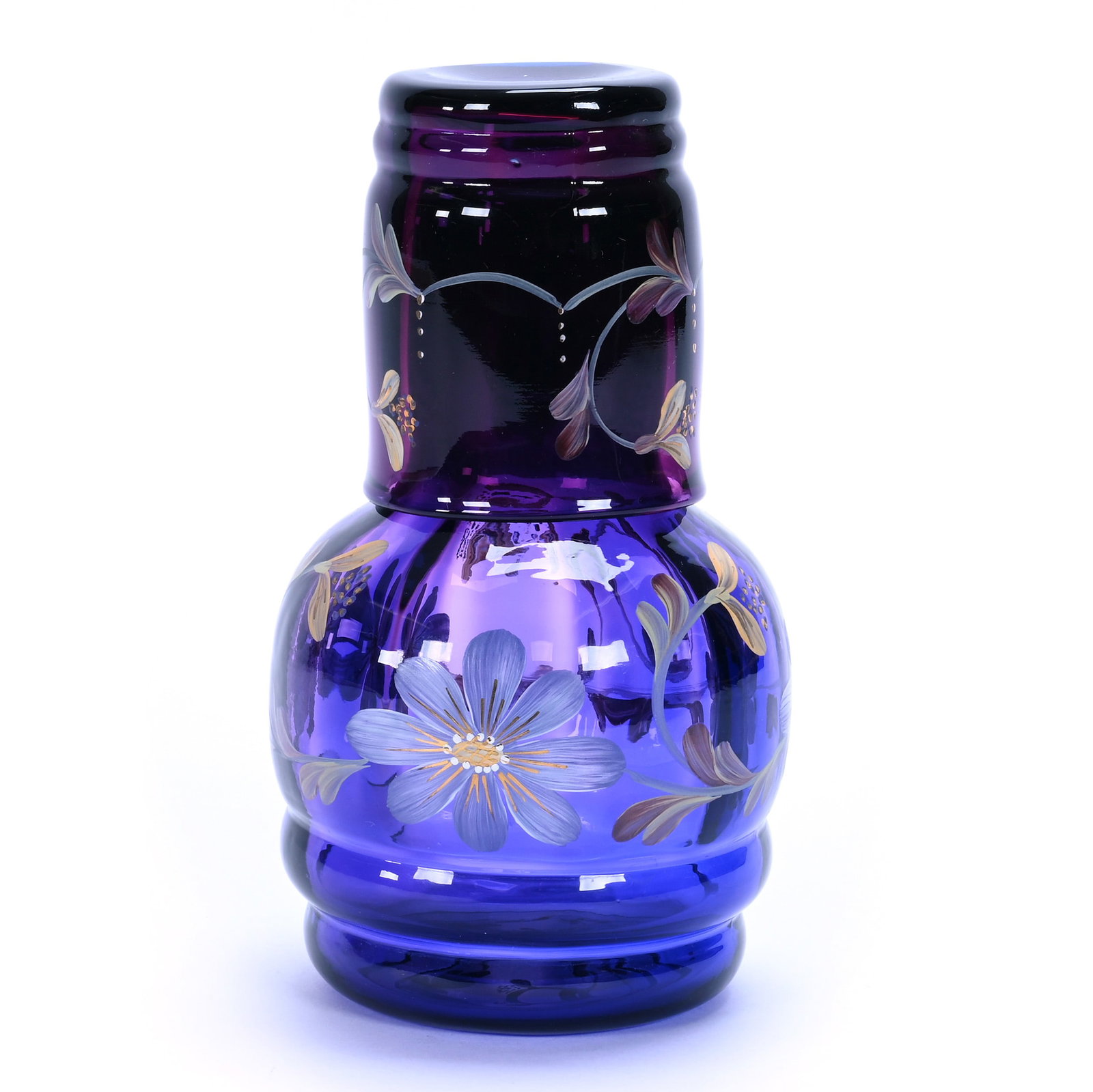 Tumble Up, Fenton Art Glass, Royal Purple Limited Edition, Colonial Scroll Pattern (1 of 3)