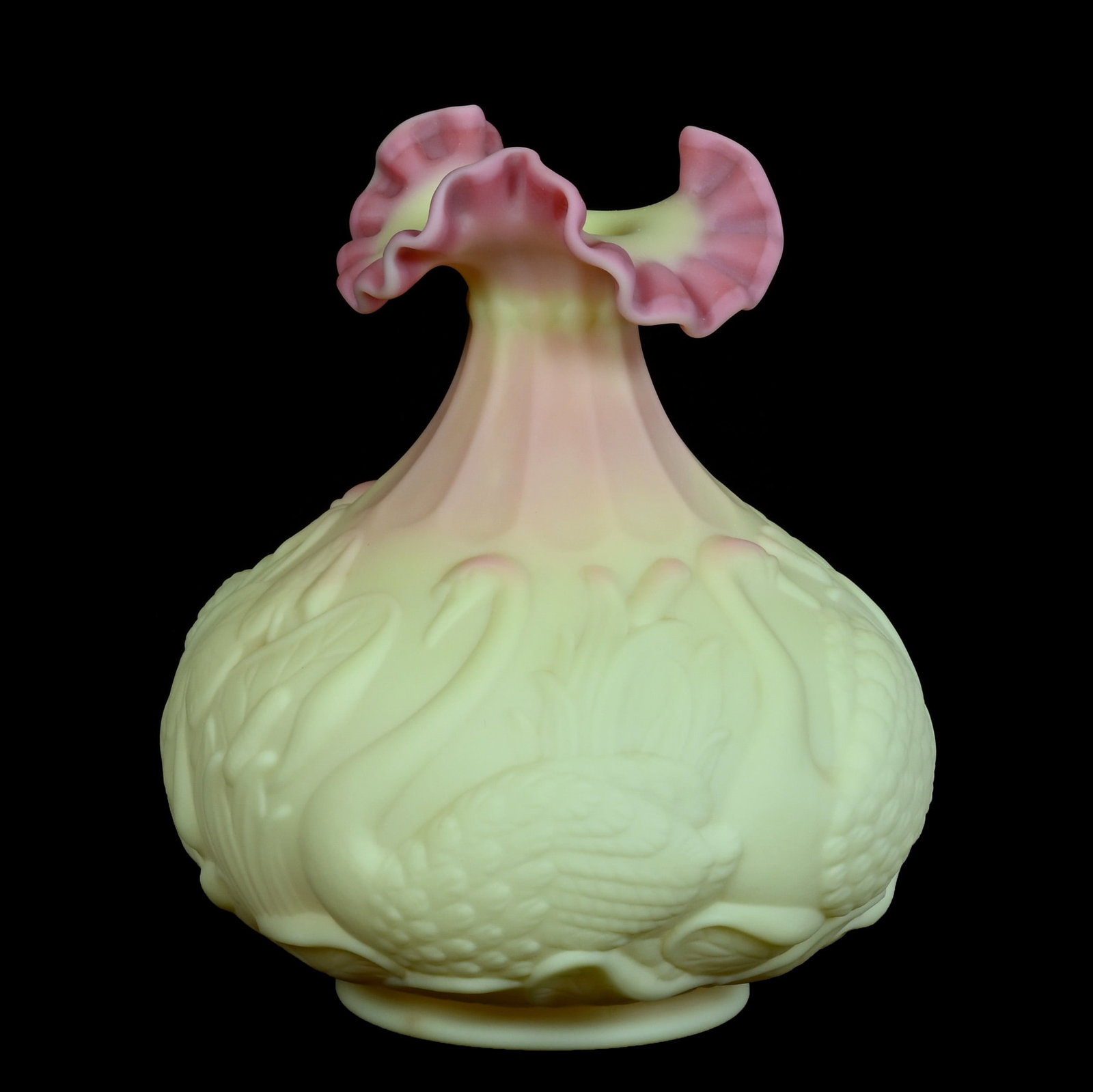 Vase, Burmese Art Glass By Fenton (1 of 4)