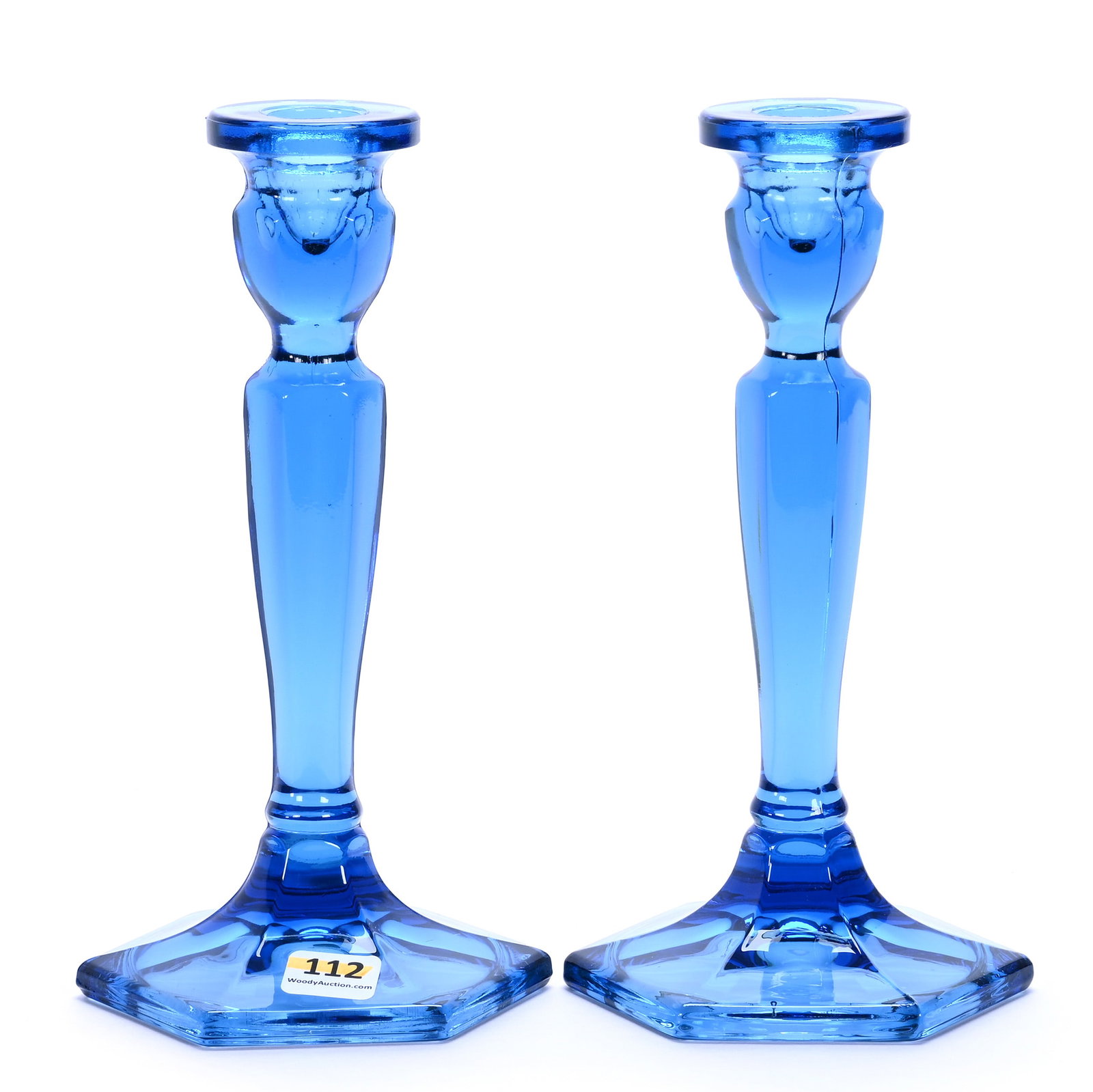 Pair Candlestick Holders, Fenton Art Glass (1 of 3)