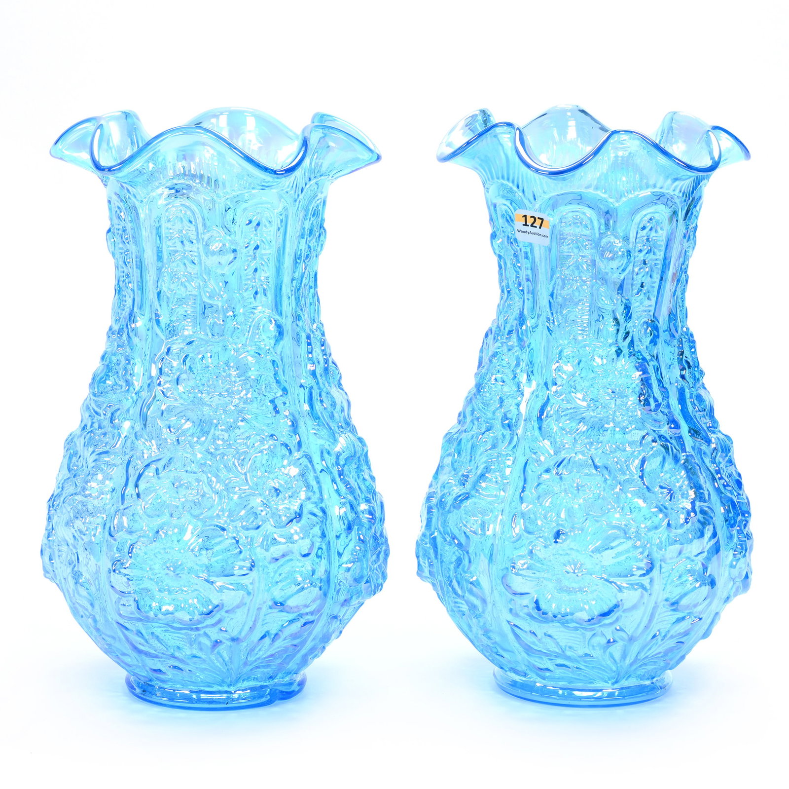 Pair Of Vases, Modern Fenton Art Glass (1 of 2)